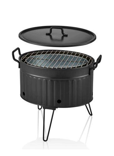 The Mia Mangal / Barbekü 37 x 44 x 31 Siyah GLV0701 