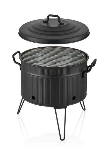 The Mia Mangal / Barbekü 38 x 35 x 35 Siyah GLV0698 