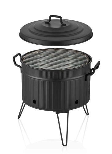 The Mia Mangal / Barbekü 38 x 35 x 35 Siyah GLV0698 