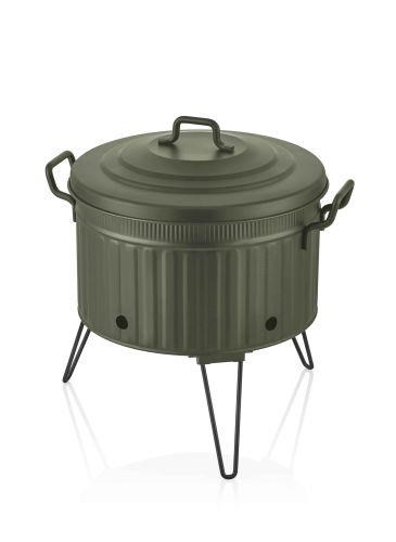 The Mia Mangal / Barbekü 38 x 35 x 35 Yeşil GLV0700 