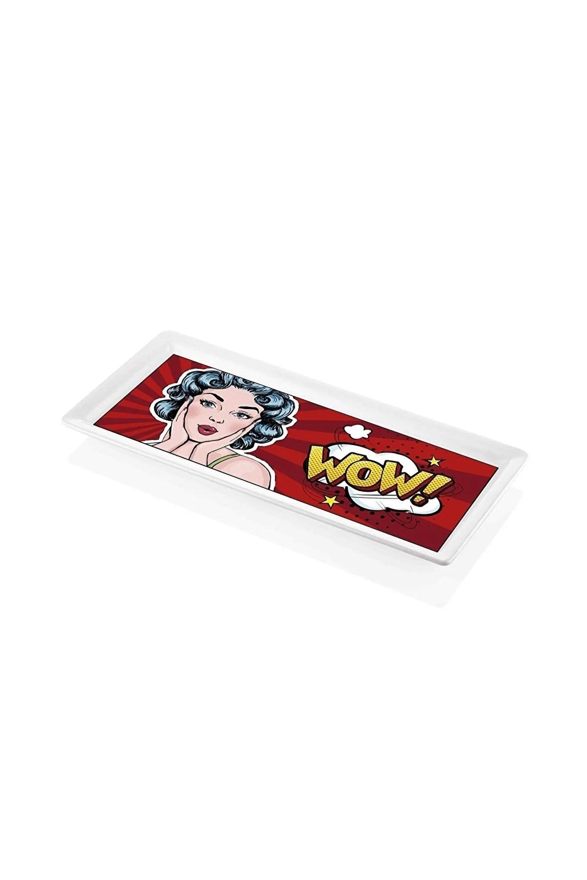 The Mia Popart Wow Dikdörtgen Servis 35 x 16 cm Pop060 