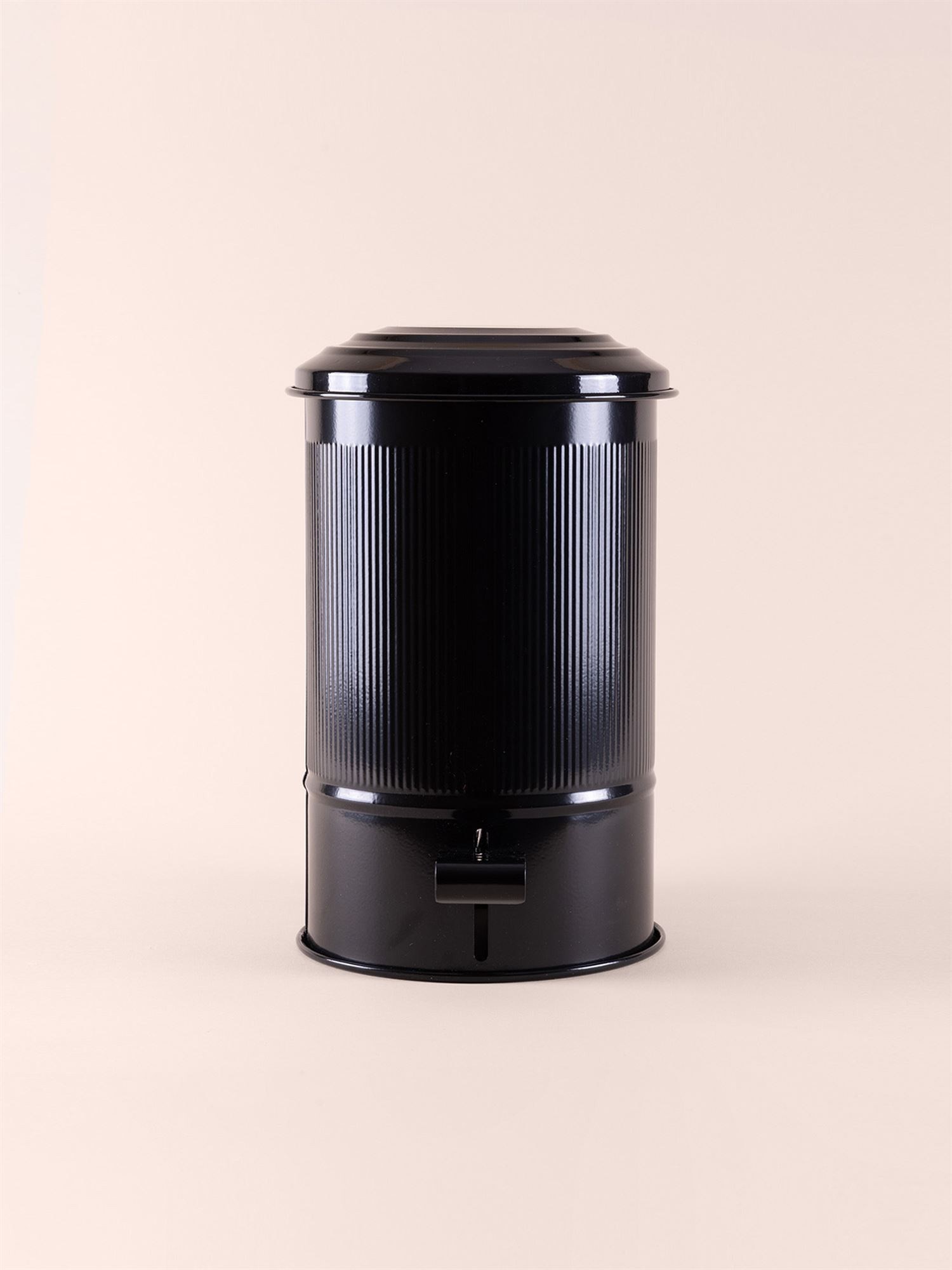 The Mia Stripe Mutfak ve Banyo Çöp Kovası Siyah 5 Litre STP0007 