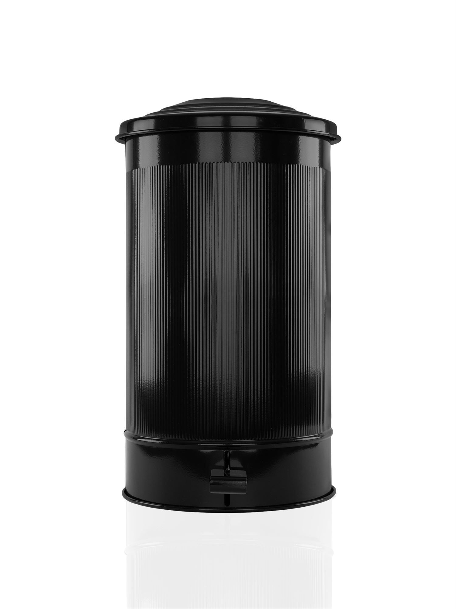 The Mia Stripe Mutfak ve Banyo Çöp Kovası Siyah 24 Litre STP0006 