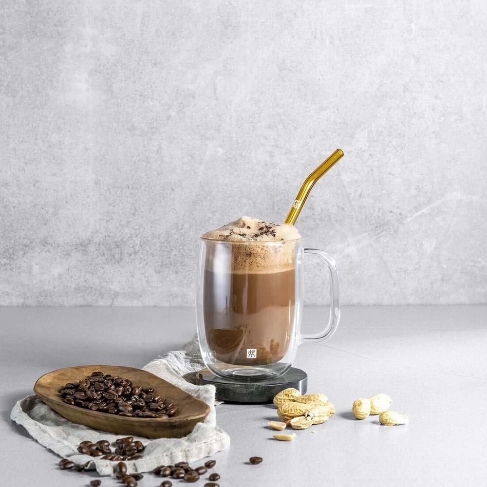 Zwilling 395001140 Çift Camlı 2'li Kulplu Latte Macchiato Bardağı 350 ML 