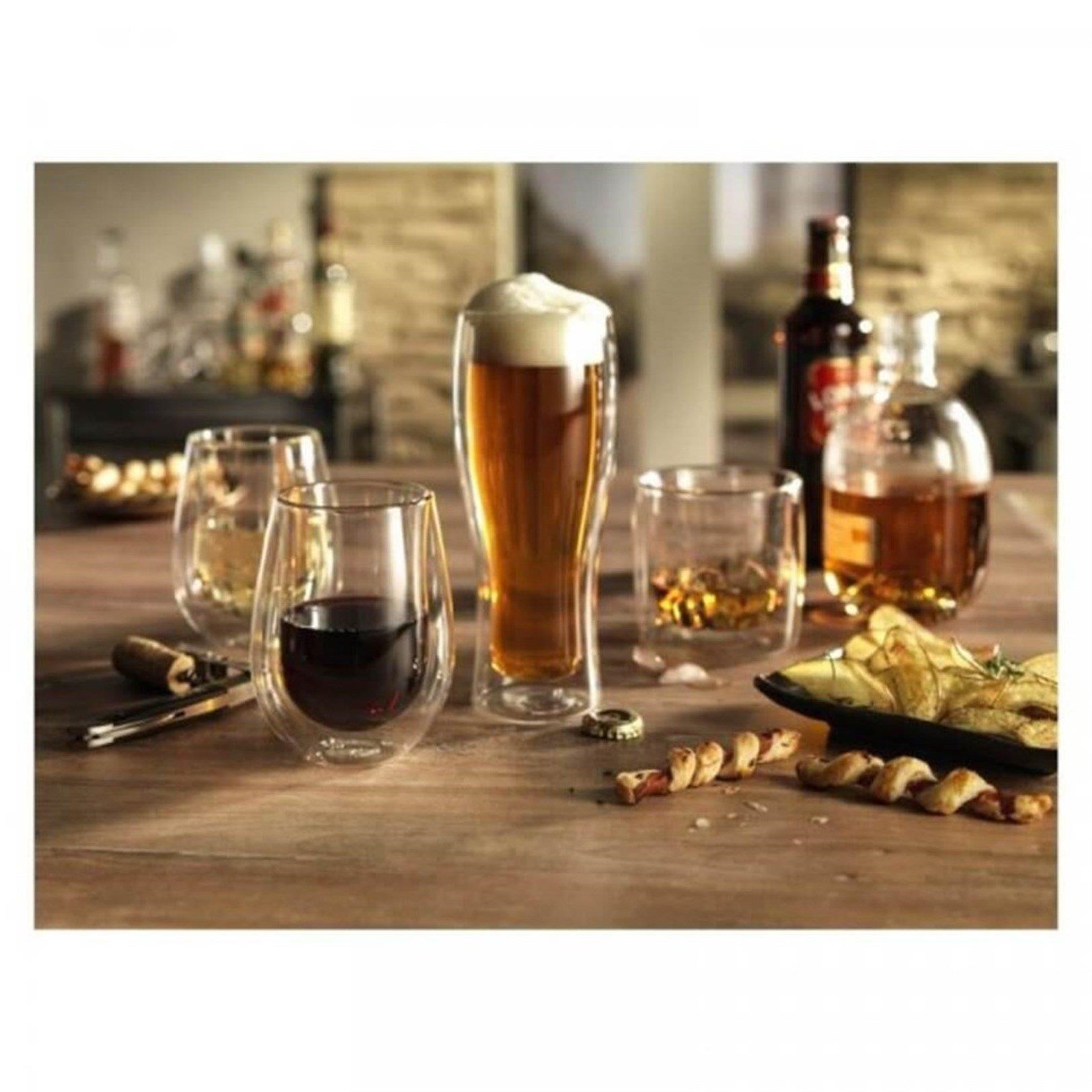 Zwilling 395002140 Çift Camlı 2'li Bira Bardağı 