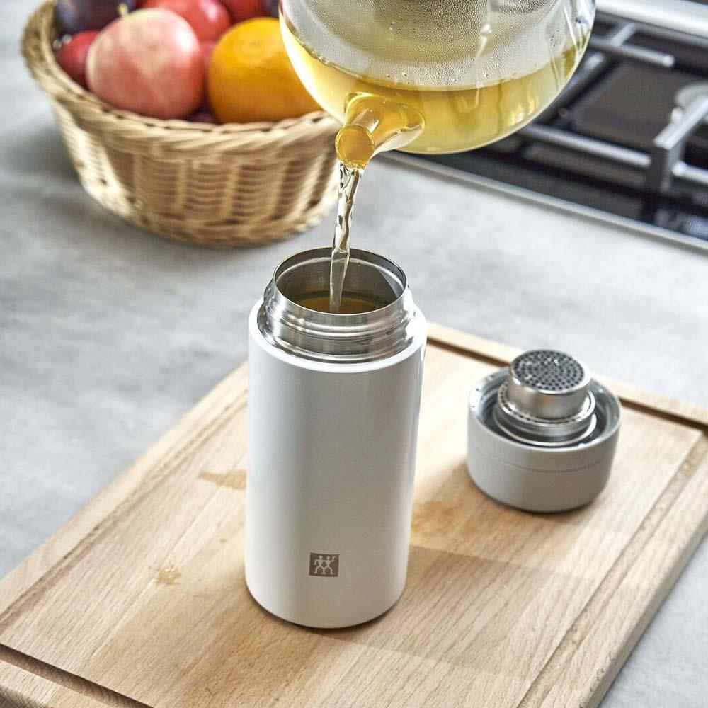 Zwilling 395005110 Süzgeçli Termos 420 Ml Beyaz 