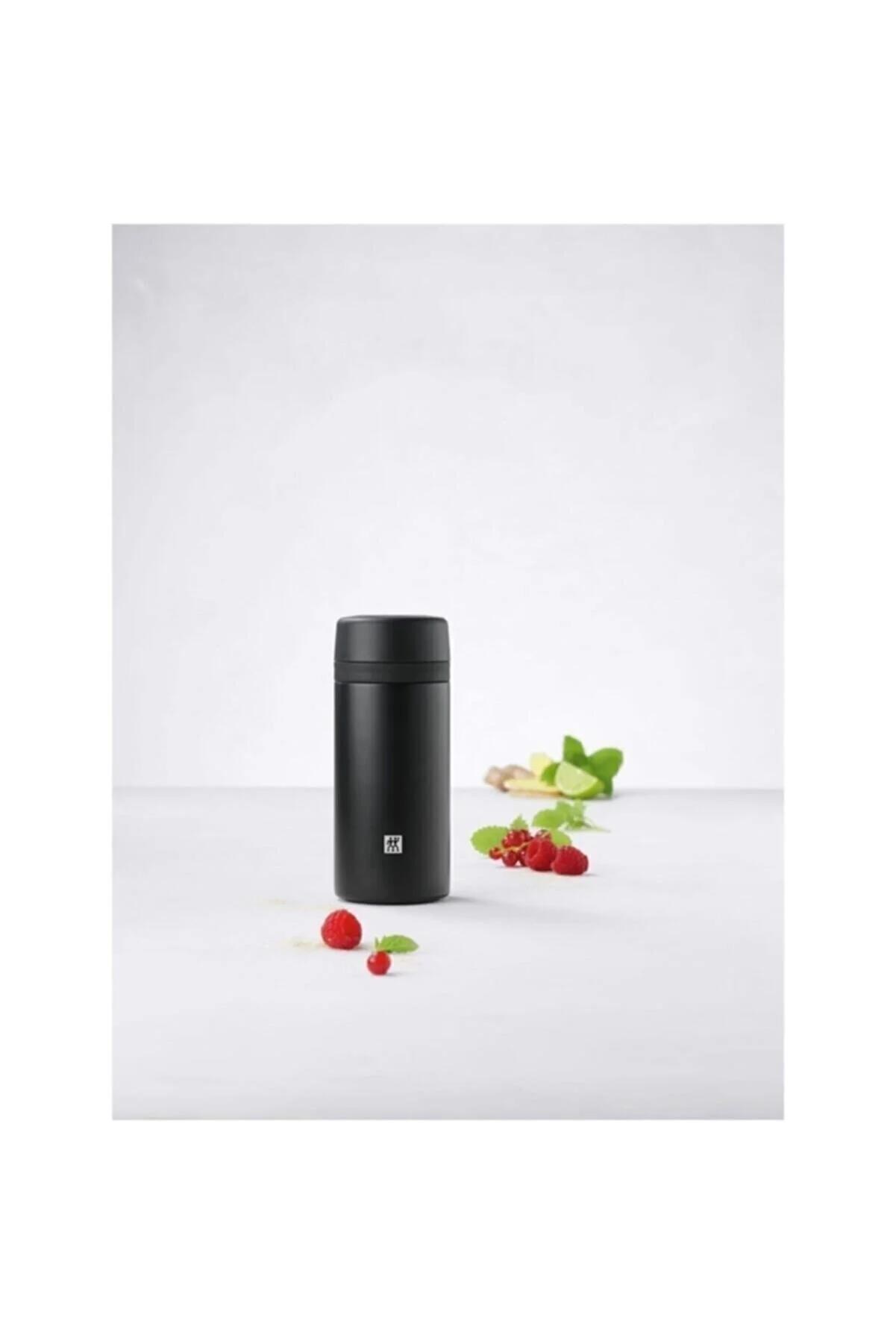 Zwilling 395005120 Süzgeçli Termos 420 Ml Siyah 
