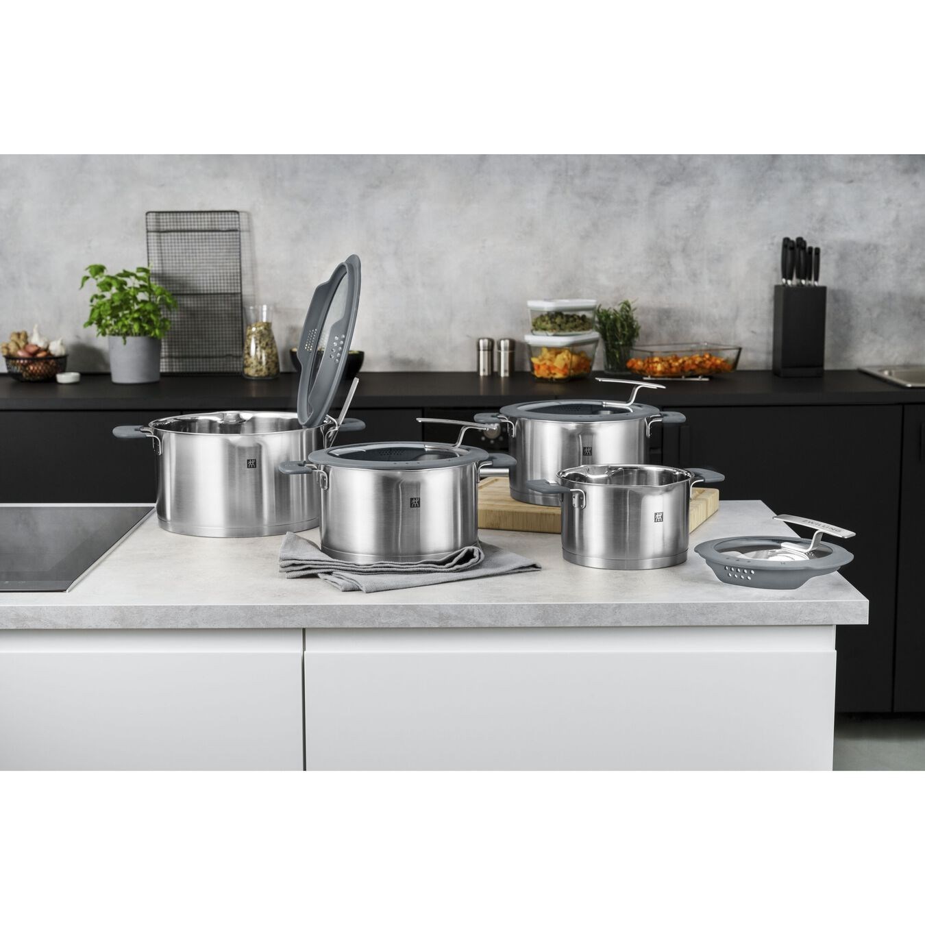 Zwilling 668700050 Simplify 5 Parça Çelik Tencere Seti 