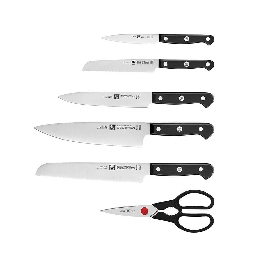 Zwilling Gourmet Kendinden Bilemeli Bıçak Bloklu 7 Parça Bıçak Seti 36133-000-0 