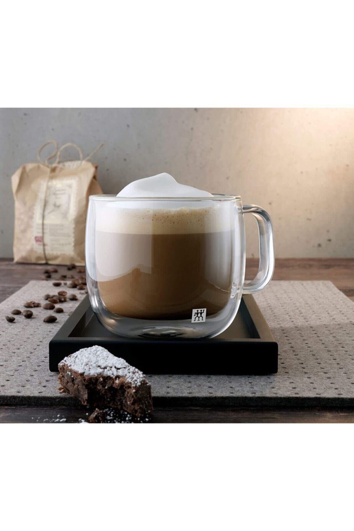 Zwilling Sorrento 395001130 Çift Camlı 2'li Kulplu Cappucino Bardağı 450 ML 