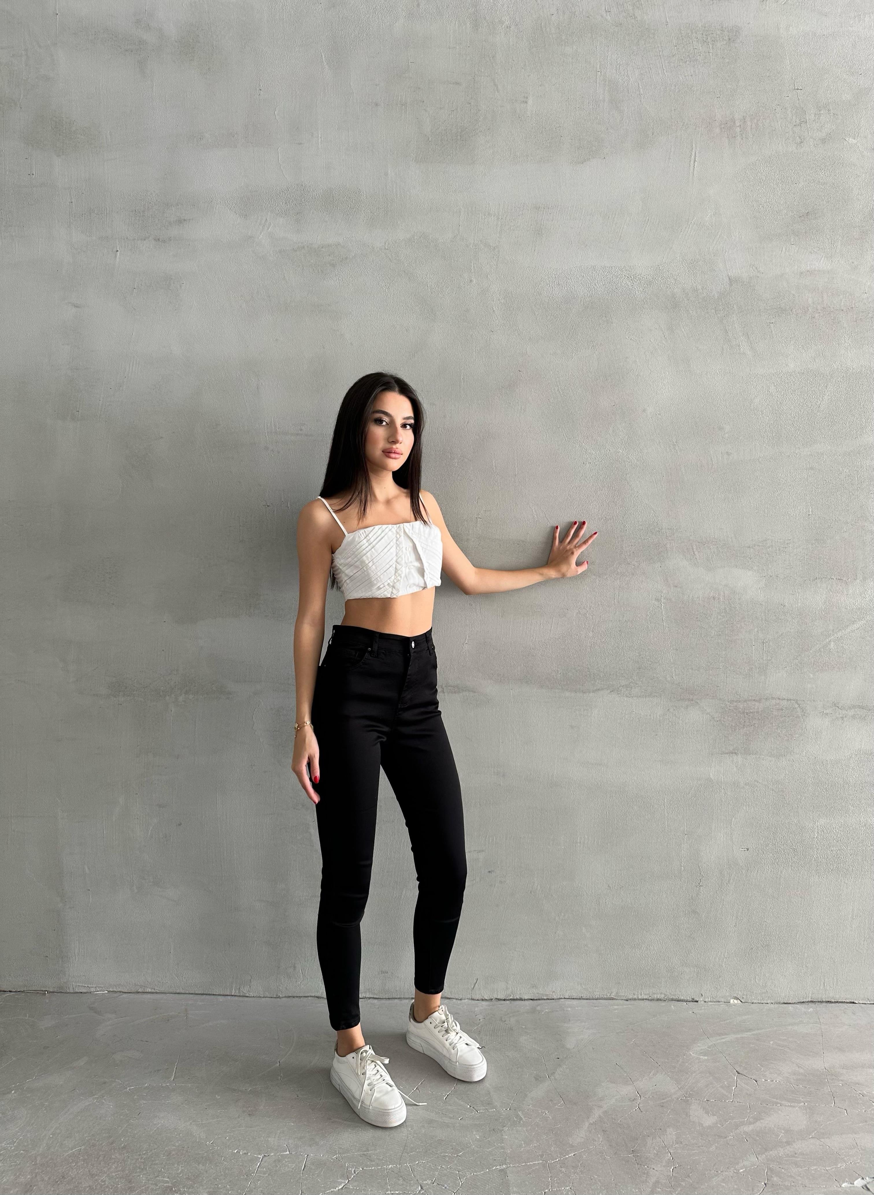 Dar Paça Pantolon Siyah