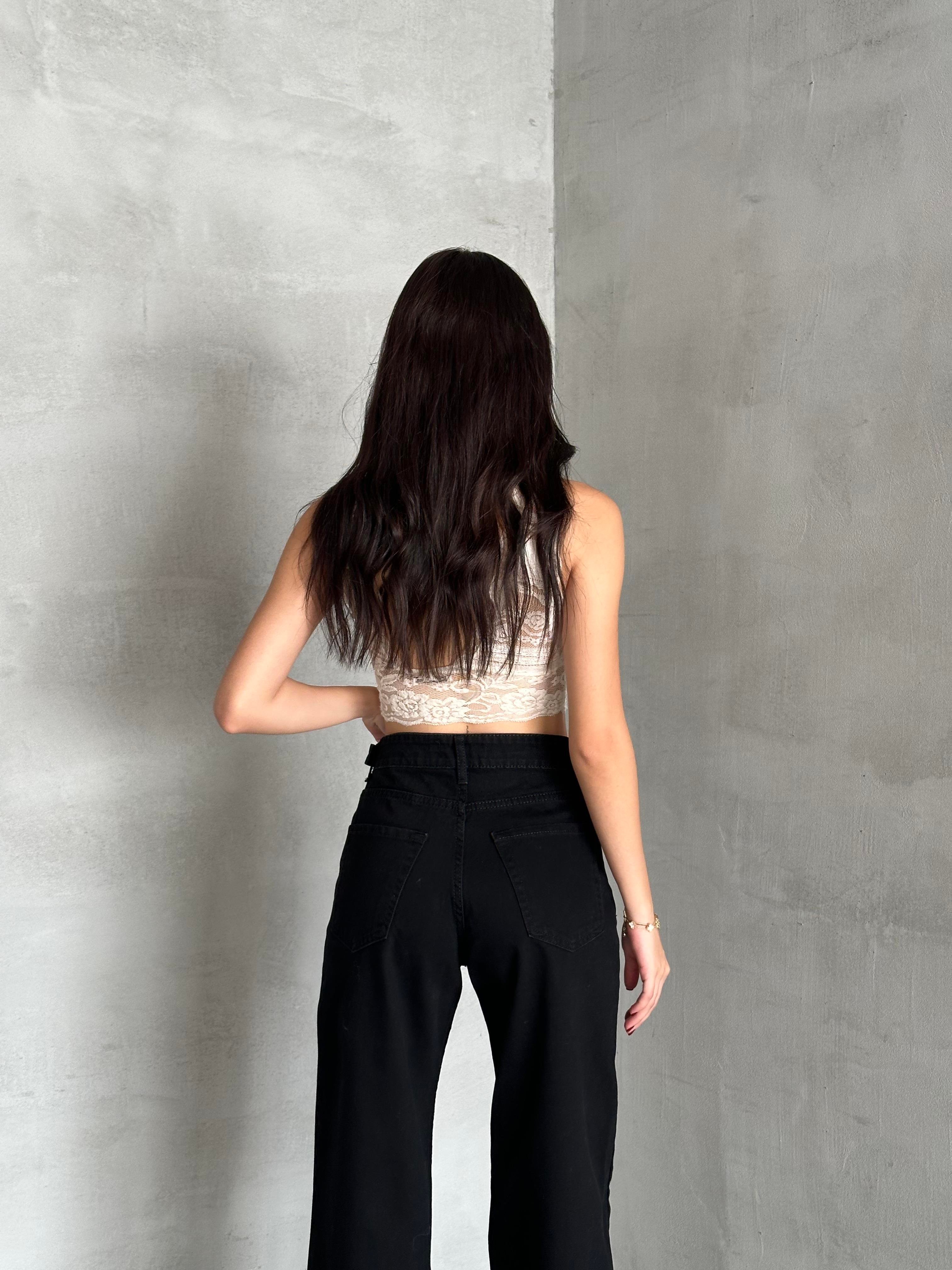 Palazzo Çift Toka Detaylı Pantolon