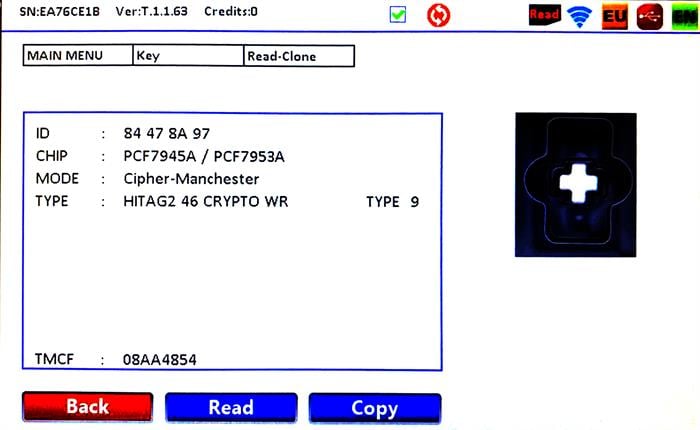 AftermarketBMR105AAFT. BMW (3-5-X) SERIES 3BT HITAG2 ID46 PCF7945A/PCF7953A TYPE 9