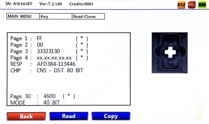 AftermarketCN5USED FOR CLONING 4D TRANSPONDER