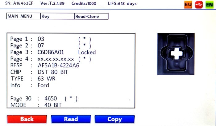 AftermarketFOR106AAFT. FORD TRANSIT 3 BT DST PLUS 63F TIP63 434 MHZ
