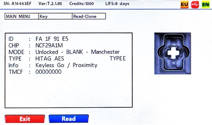 IEABCR103+IEA BUICK HITAG2 433MHZ SMART