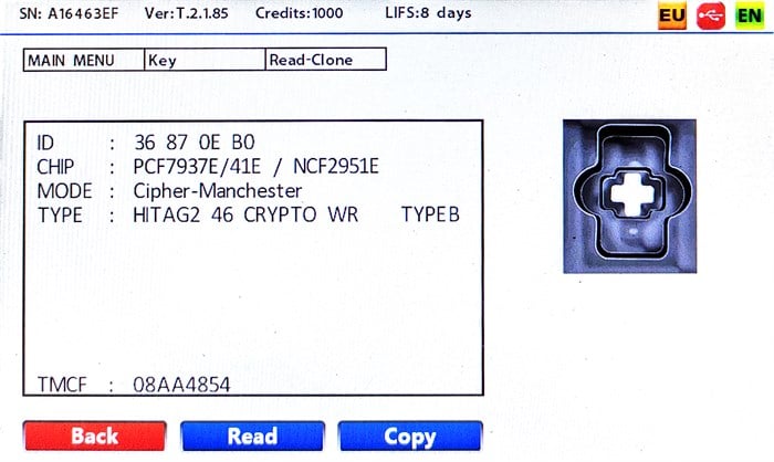 IEABCR104+IEA BUICK HITAG2 433MHZ SMART