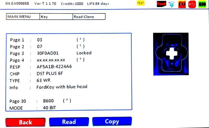 IEAFOB106+AFT. IEA FORD TRANSIT 3BT DST PLUS 63F TIP63 434MHZ BOARD