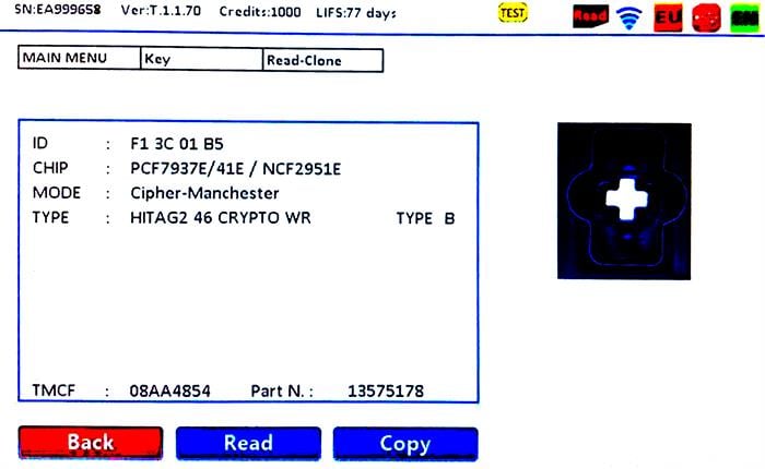 IEAOPB110+IEA OPEL ASTRA J ID46 433MHZ