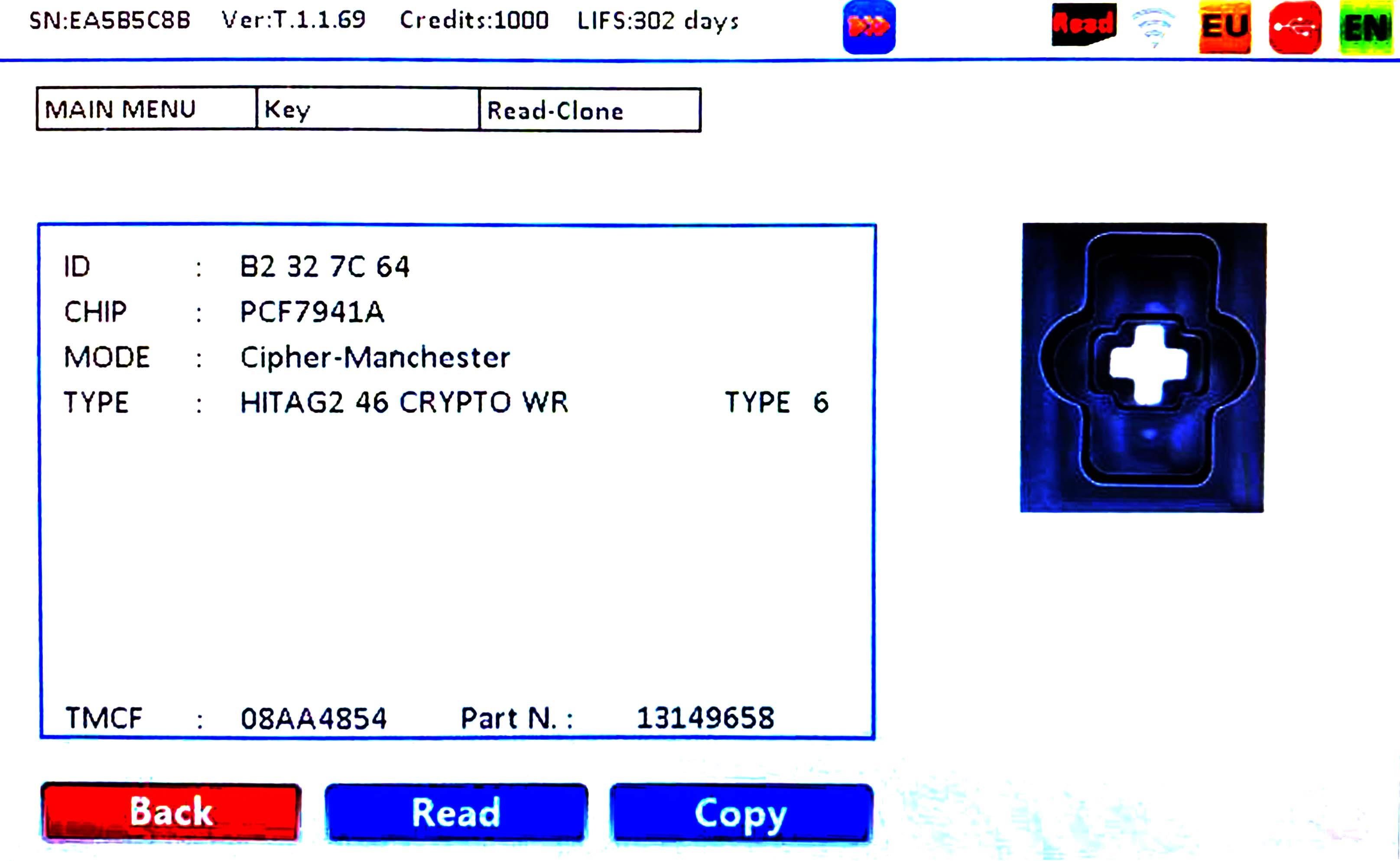 IEAOPB124EAFTERMARKET (IEA) 2 BT 433 MHZ ASTRA-H PCF7941  BOARD