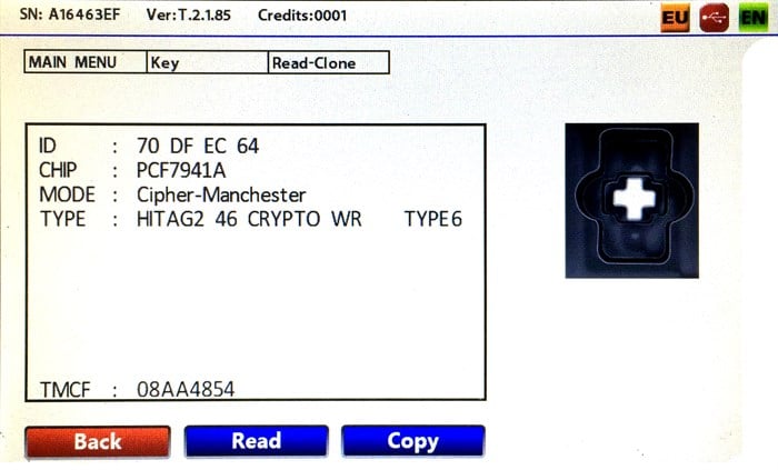 IEAOPR124EIEA MADE 2 BT 433 MHZ ASTRA-H PCF7941