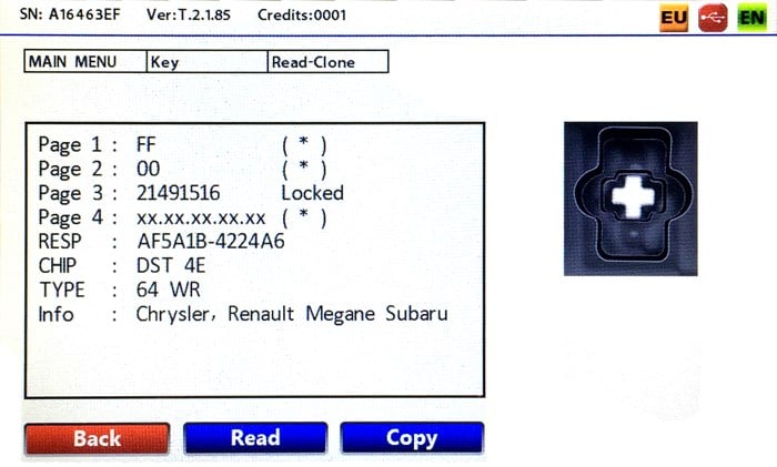 OEM4DC644D 64 CARBON TRANSPONDER 40 BIT