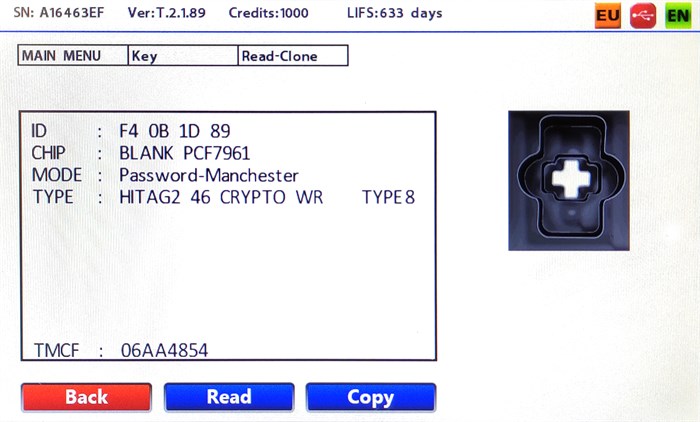 OEMCPR101ORJ. PEU-CIT (207,307,308,C3)ID46