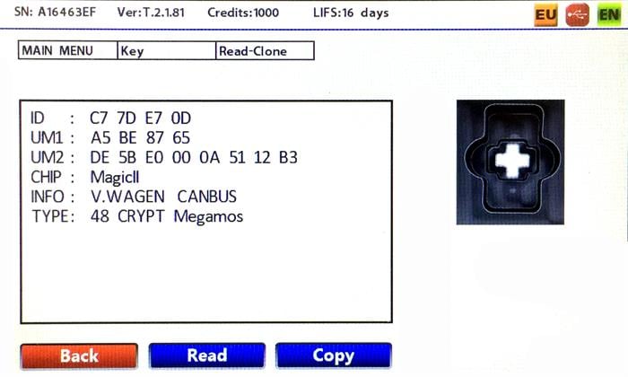 OEMVVR101ORJ. PASSAT SMART REMOTE KEY