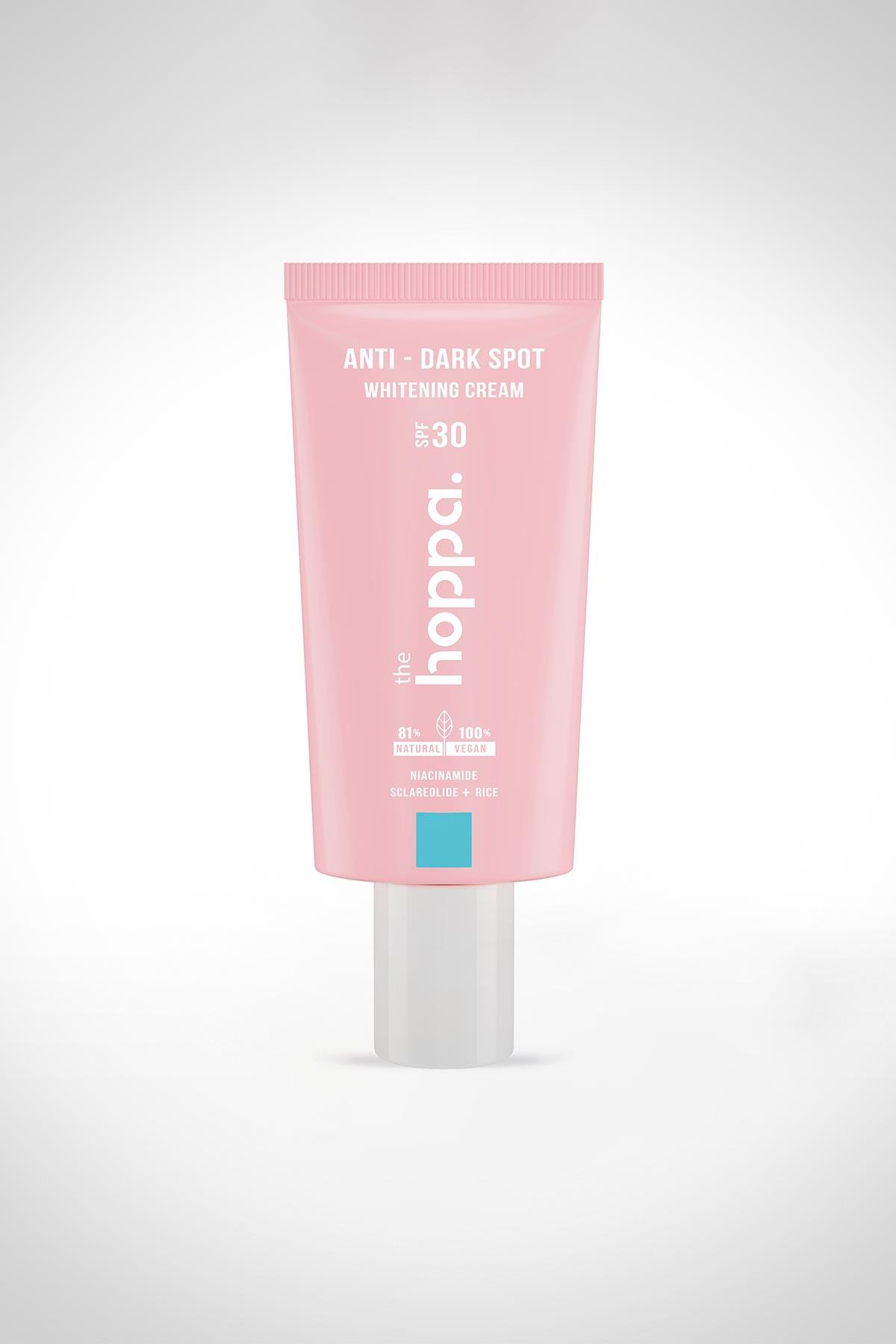 Koyu Leke Karşıtı & Beyazlatıcı Mavi Krem 30 SPF Niasinamid + Sclareolide + Pirinç  50 ML