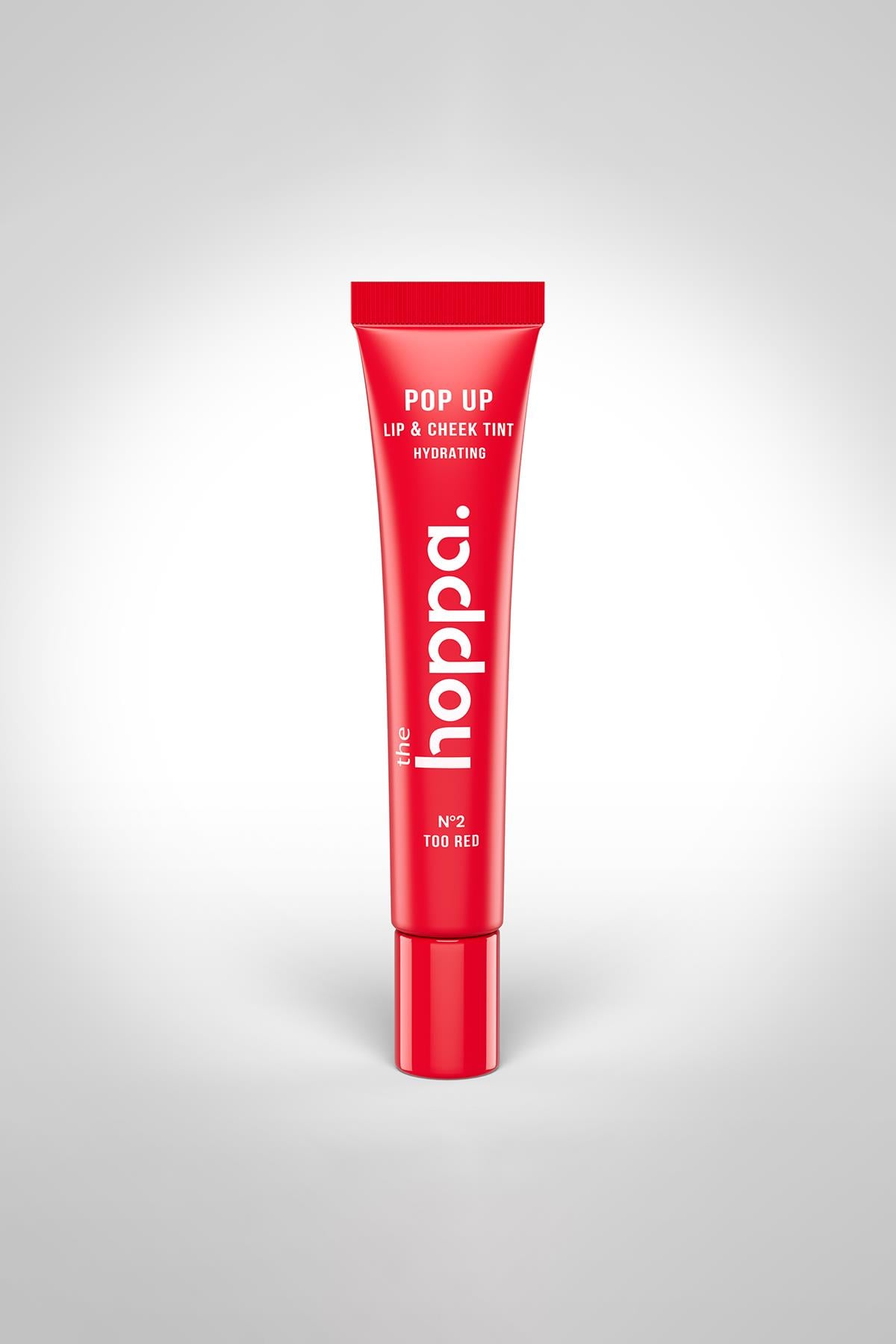 Mat ve Kalıcı Dudak/Yanak Renklendiricisi - Too Red Shea Yağı + Jojoba Yağı+Hyaluronik Asit + Squalane+ Palmitoyl Tripeptide-1 - 10 ML