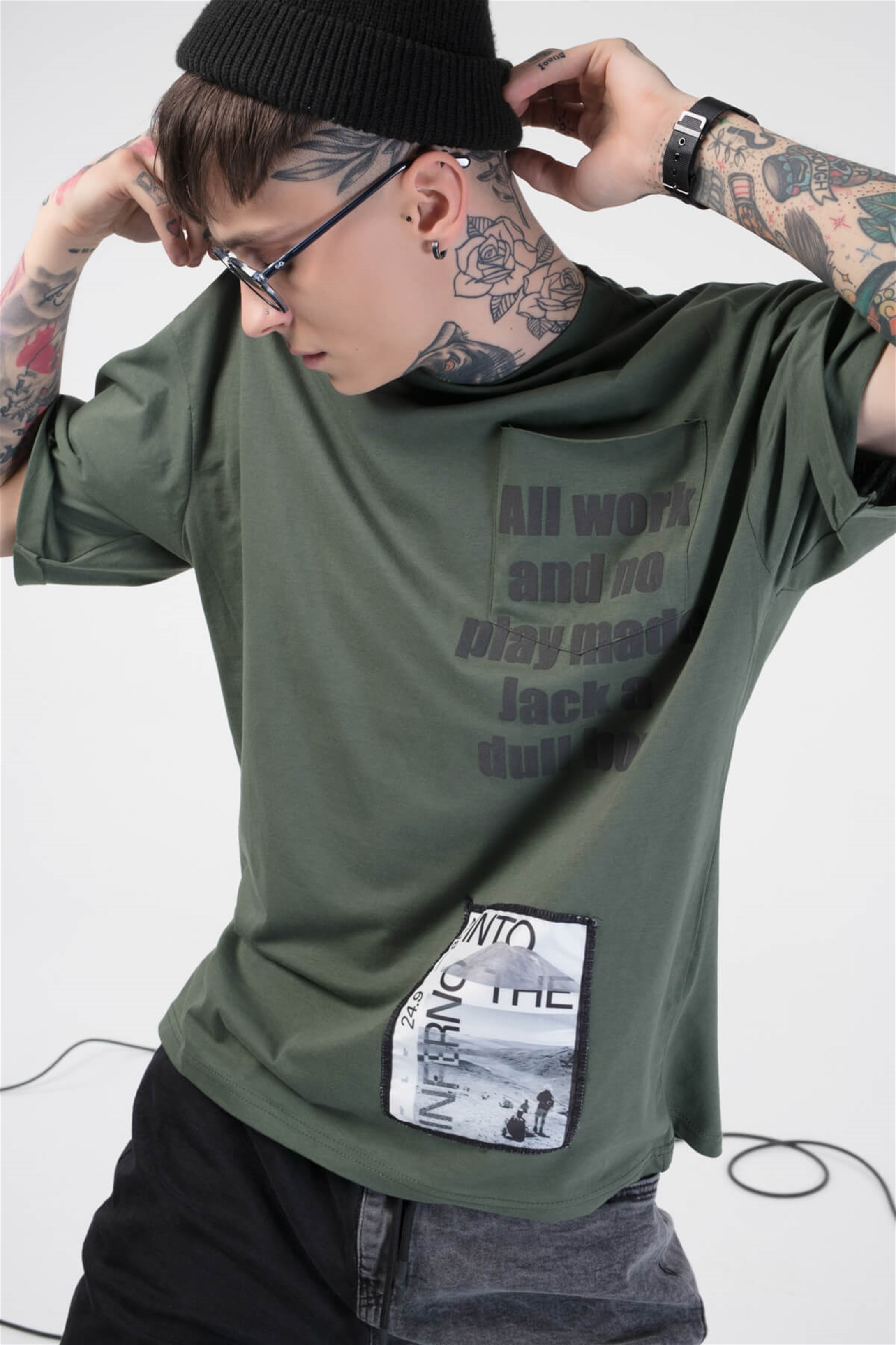 The Champ İnto Unisex Tshirt Haki