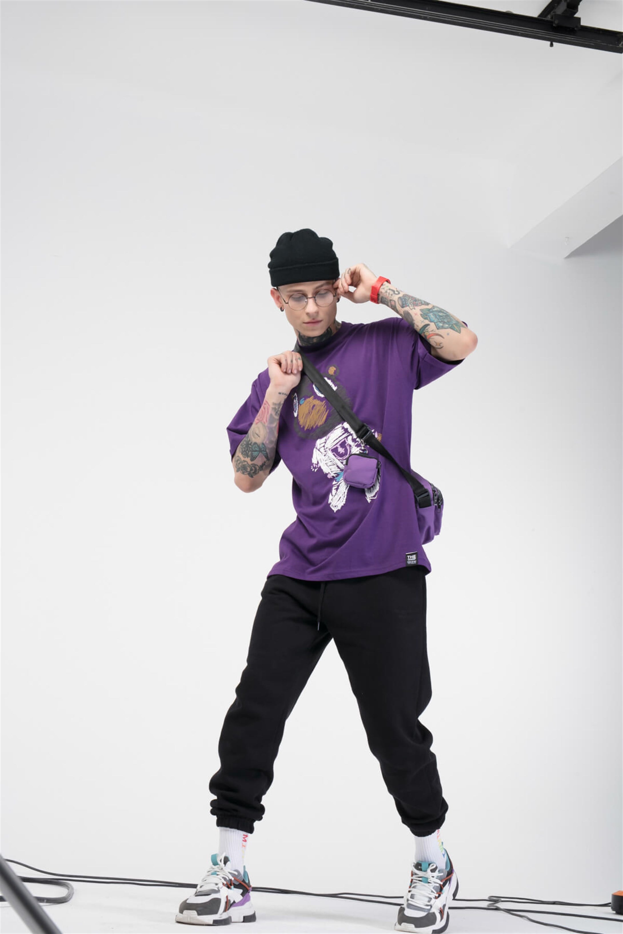 The Champ Paint Bear Unisex Tshirt Mor