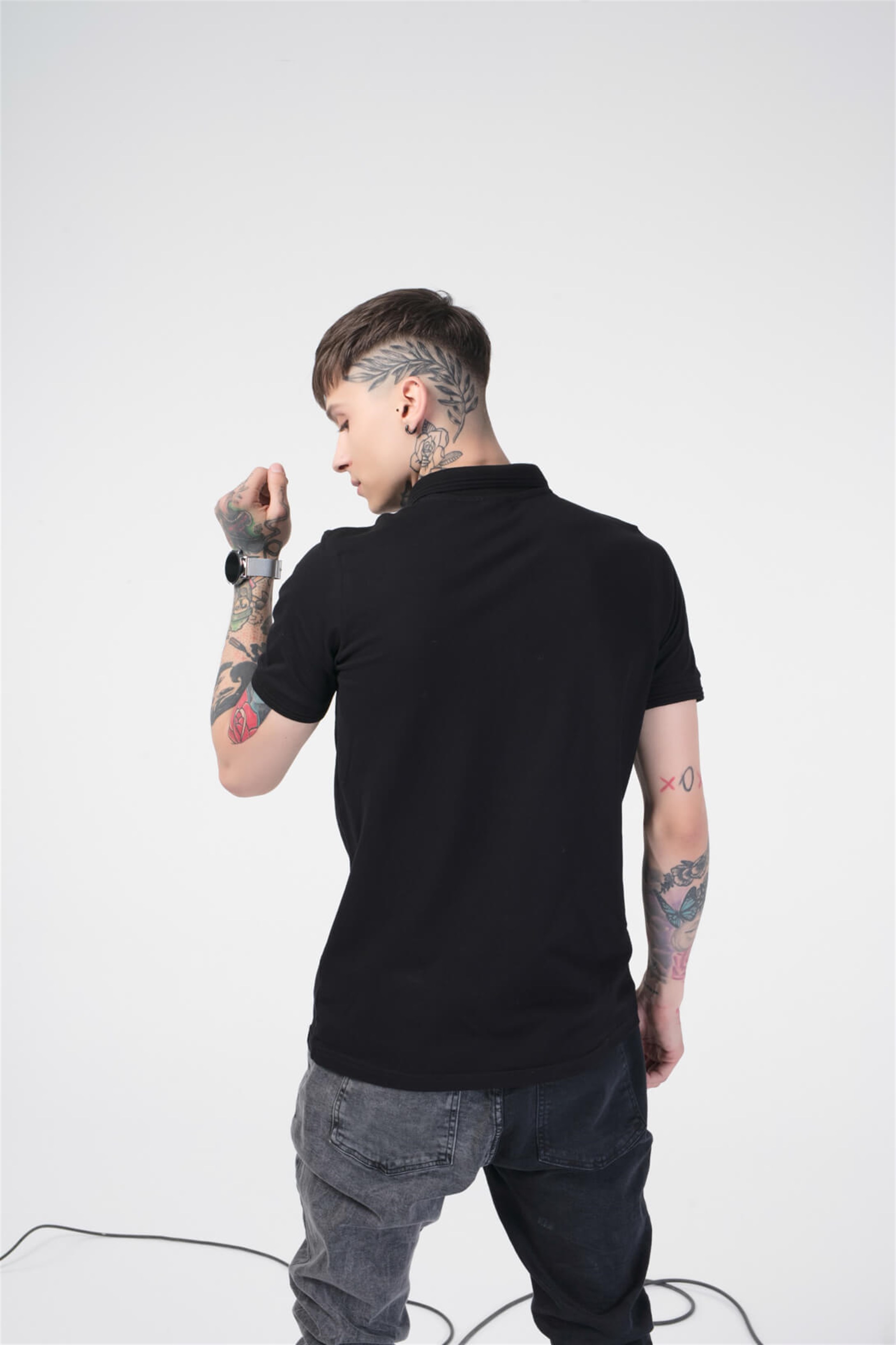 The Champ Polo Unisex Tshirt Siyah