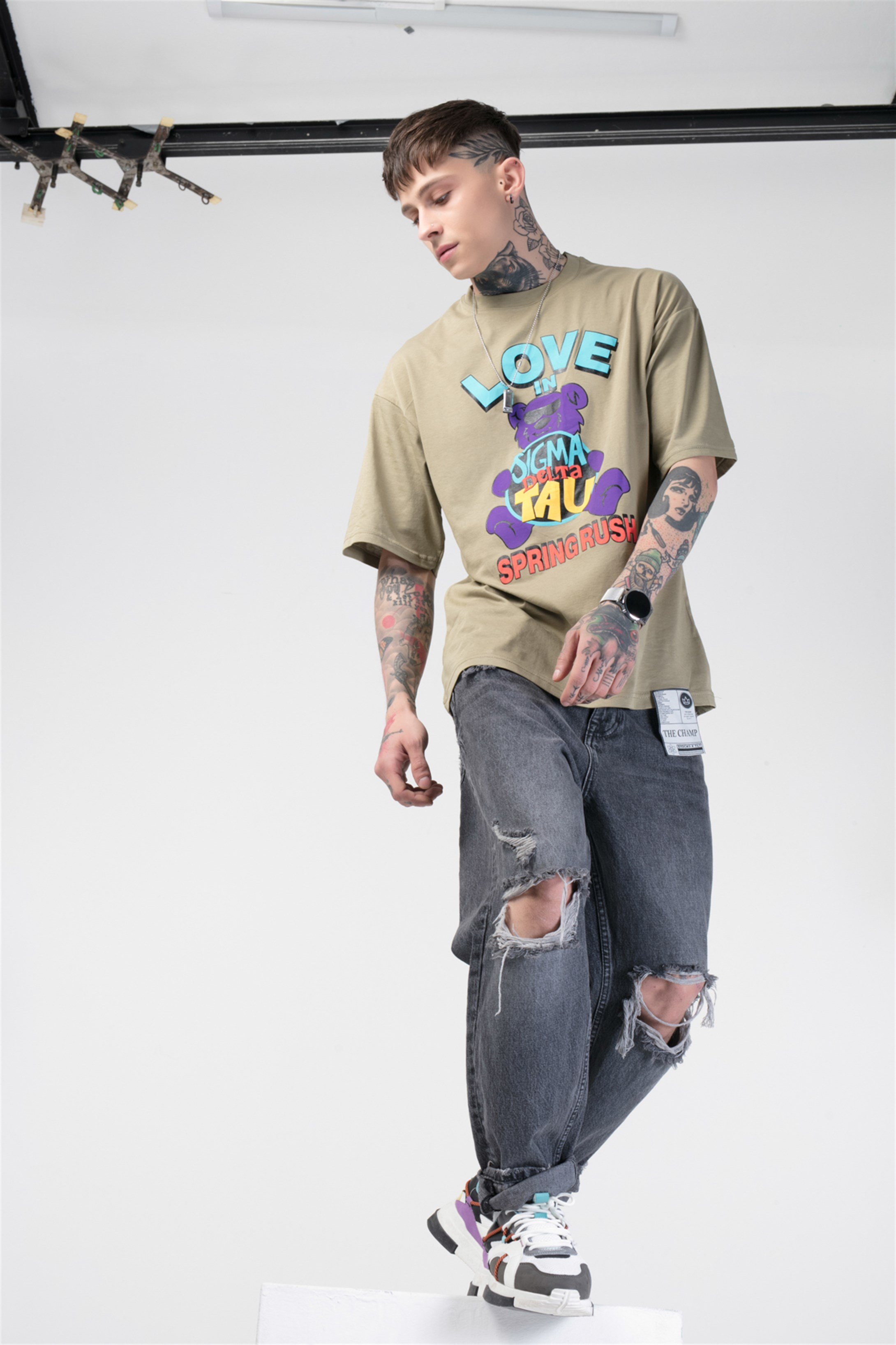 The Champ Spring Rush Unisex Tshirt Haki