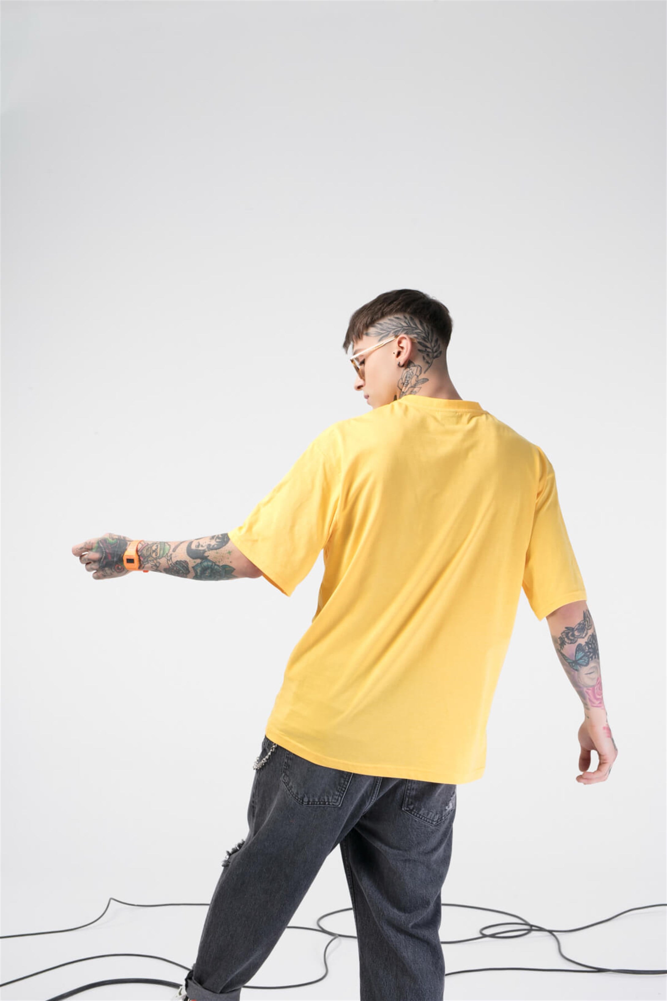 The Champ Tiger Unisex Tshirt Sarı