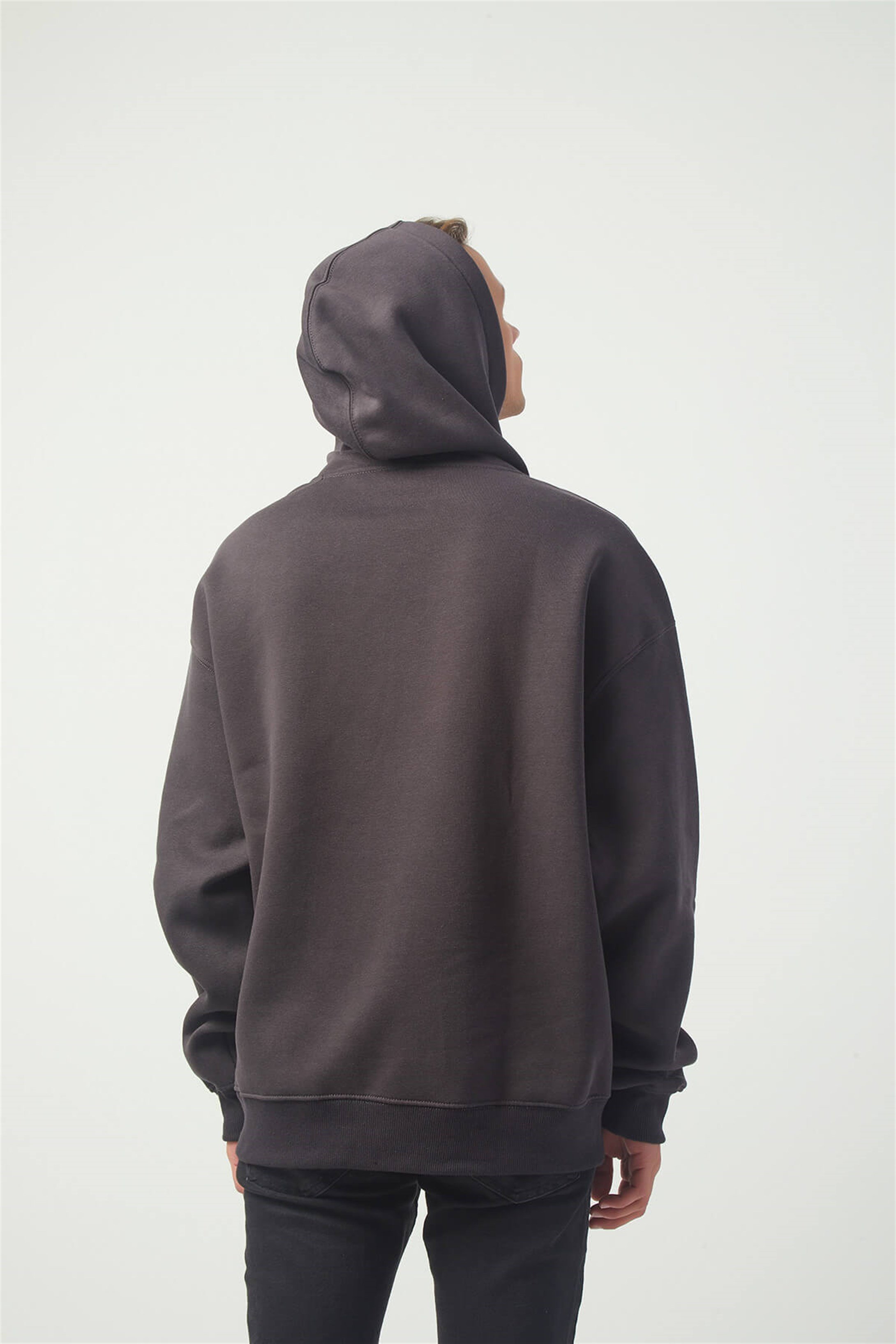 Trendiz Again Oversıze Sweatshirt Koyugrı TR30023
