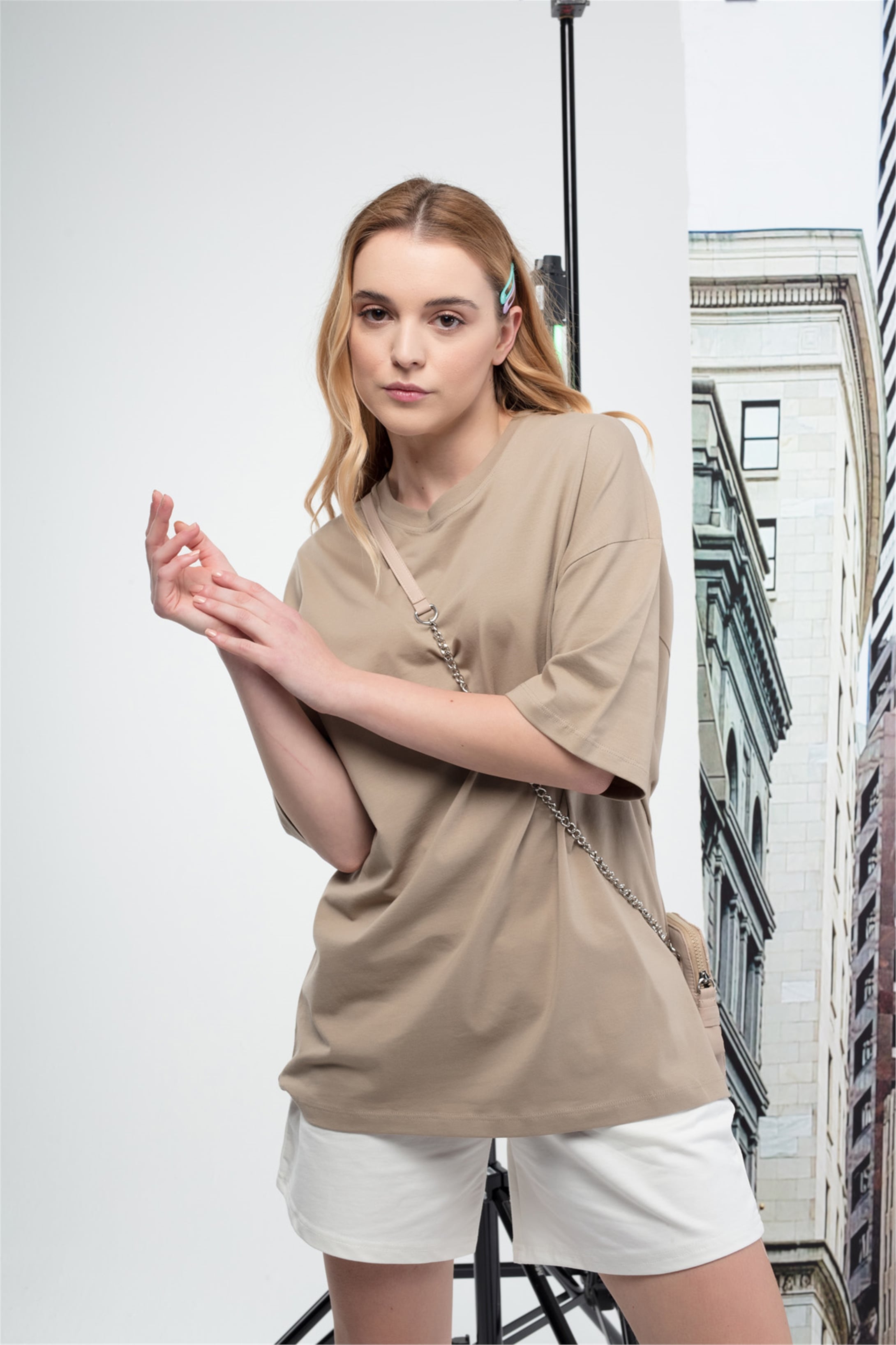 Trendiz Basic Unisex Tshirt Kahverengi
