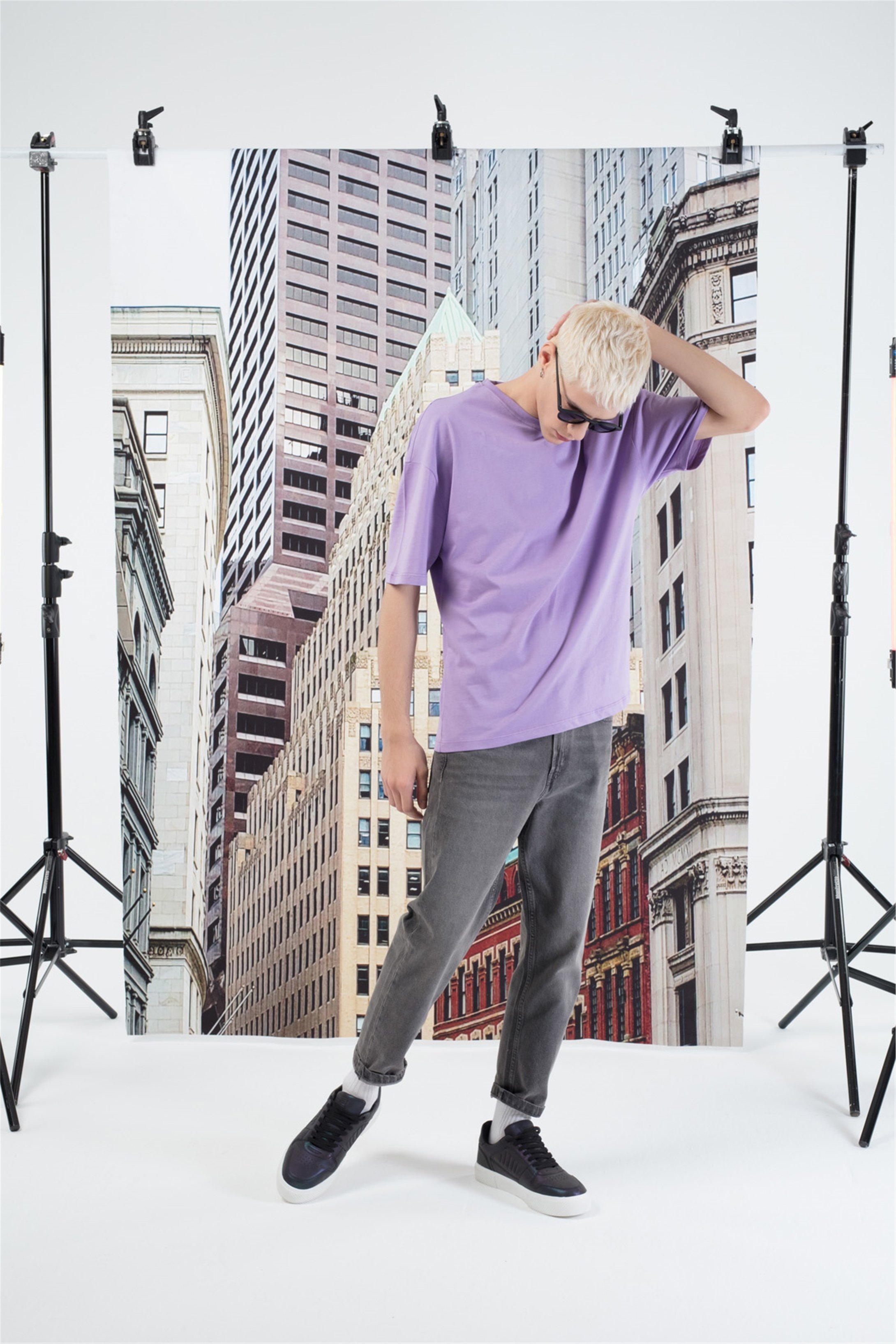 Trendiz Basic Unisex Tshirt Lila