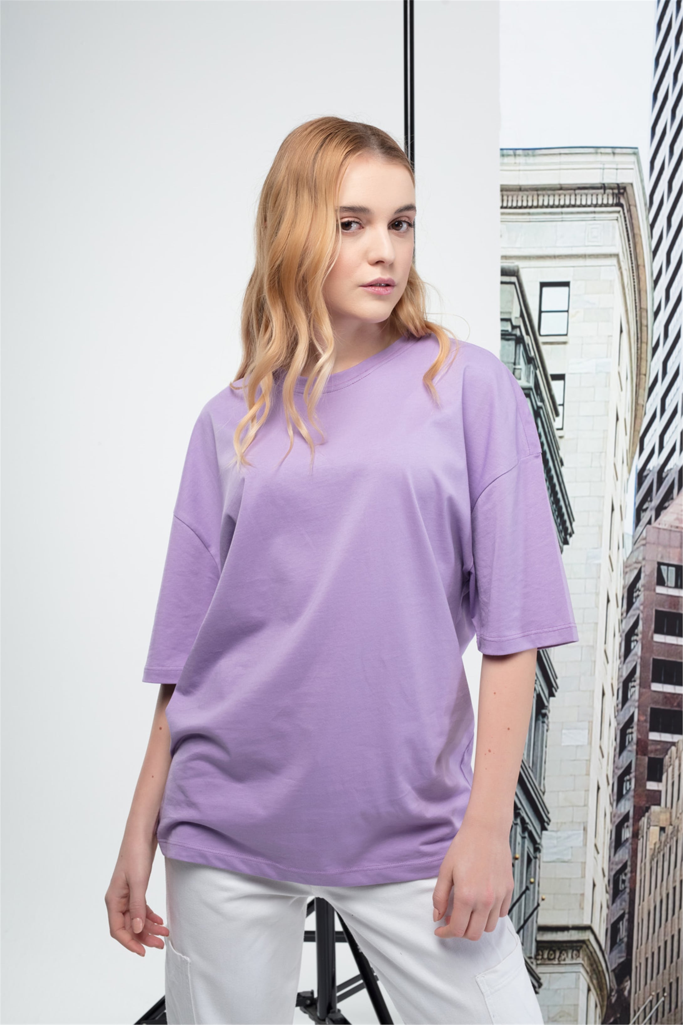 Trendiz Basic Unisex Tshirt Lila