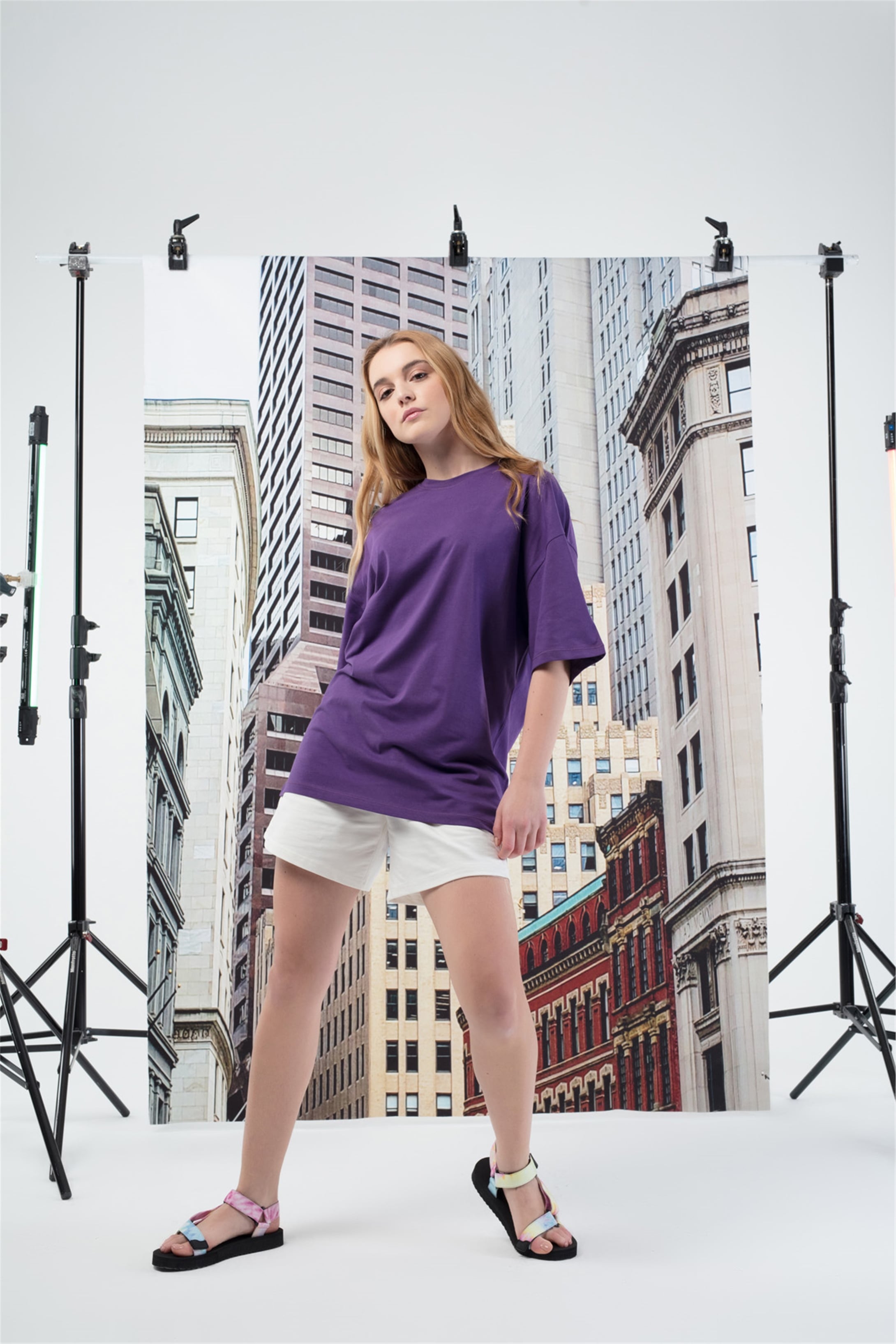 Trendiz Basic Unisex Tshirt Mor