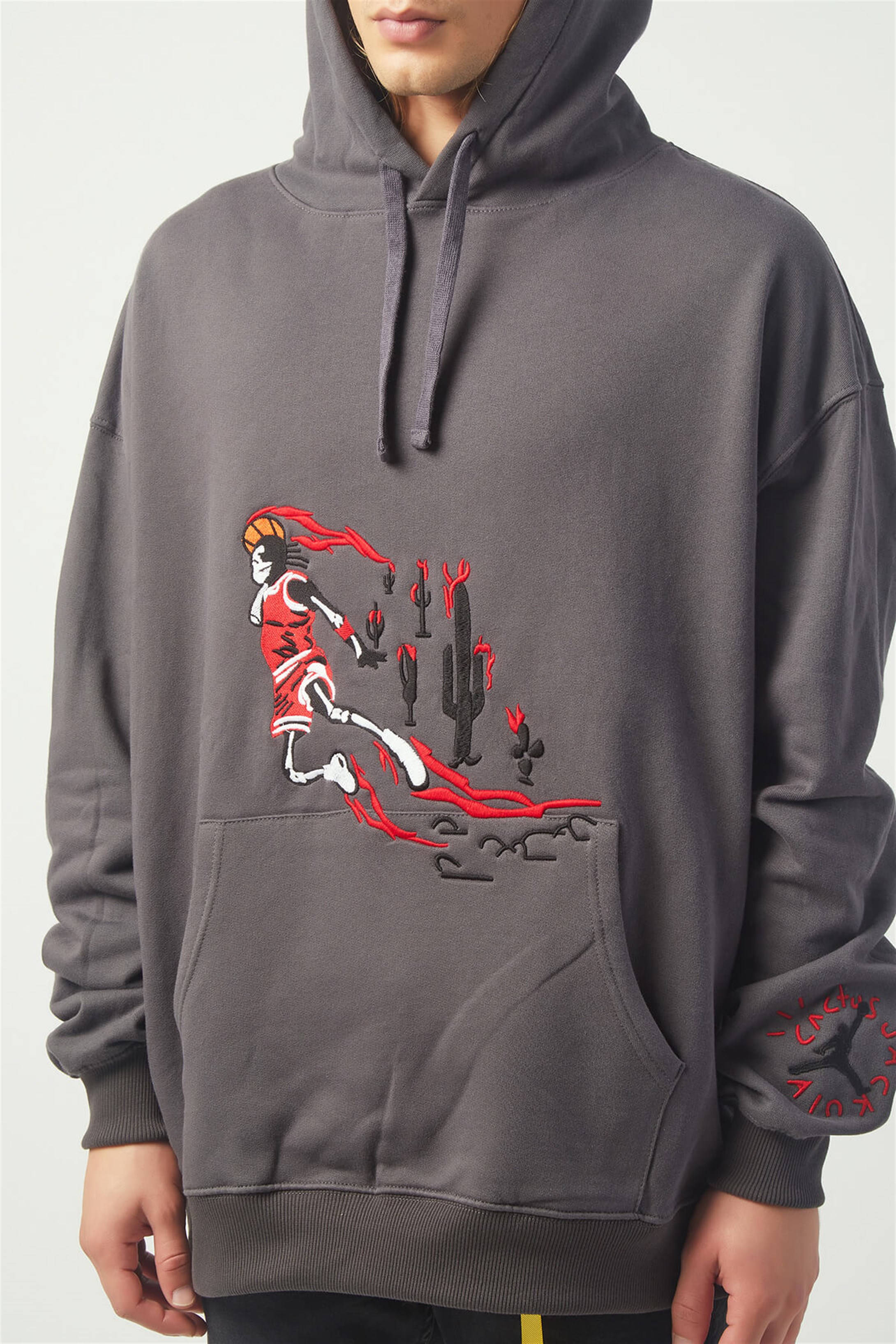 Trendiz Basket Oversıze Sweatshirt Koyugrı TR30021