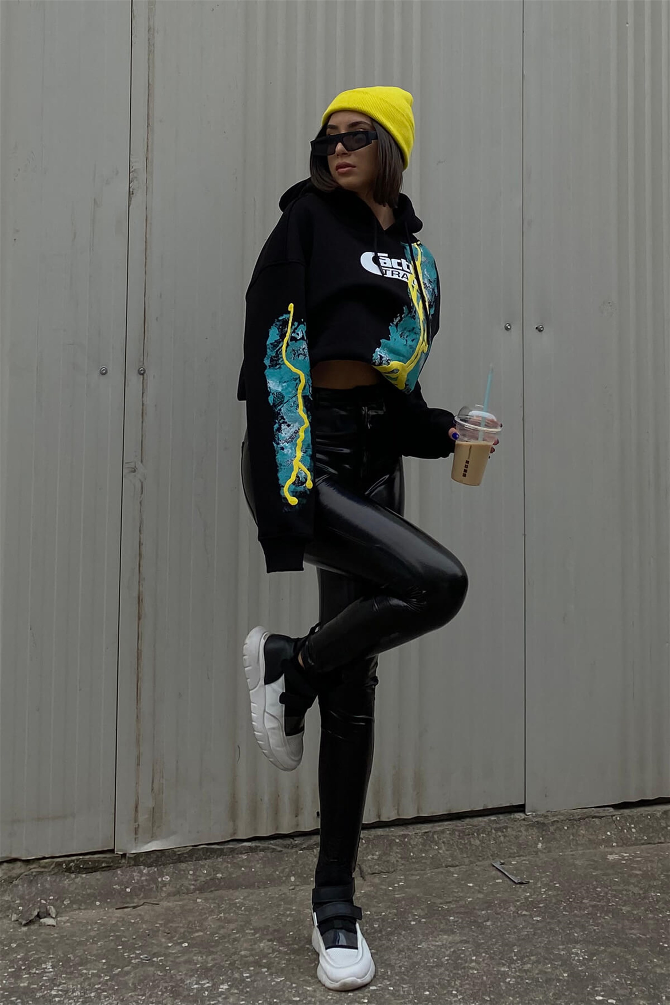 Trendiz Cactus Trails Siyah Unisex Sweatshirt