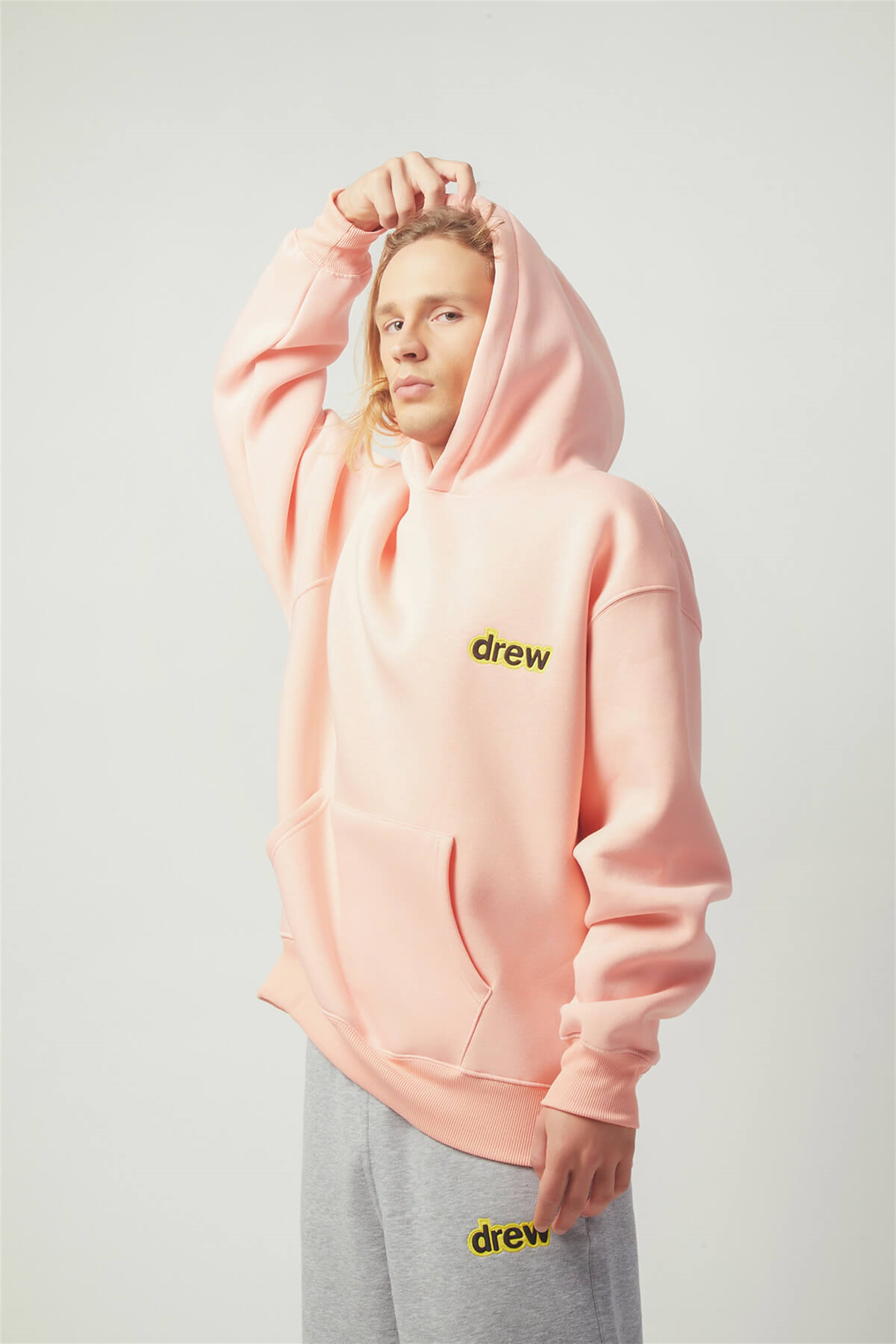 Trendiz Drew Bear Oversıze Sweatshirt Acık Pembe TR30009