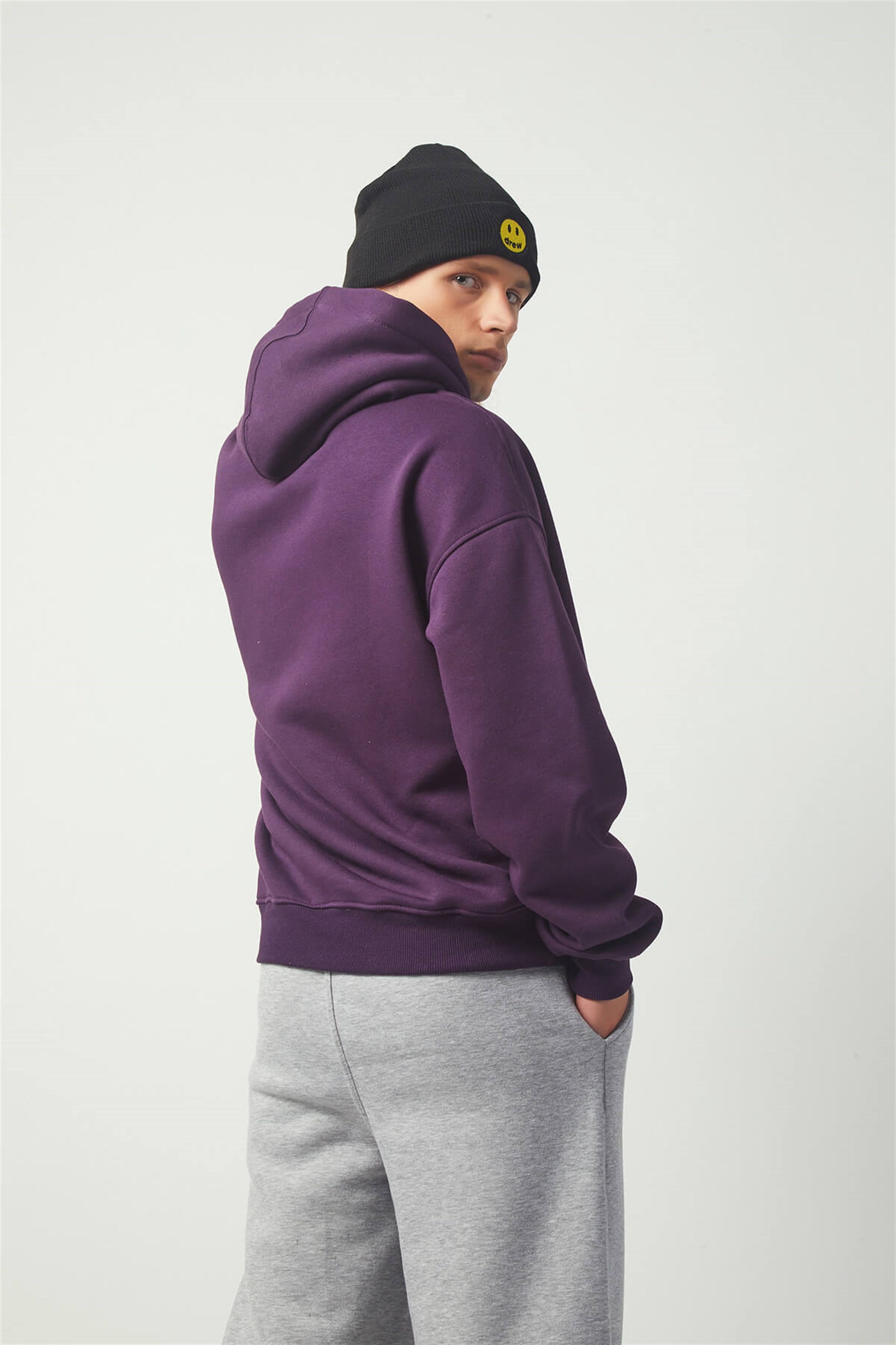 Trendiz Drew Oversıze Sweatshirt Mor TR30006