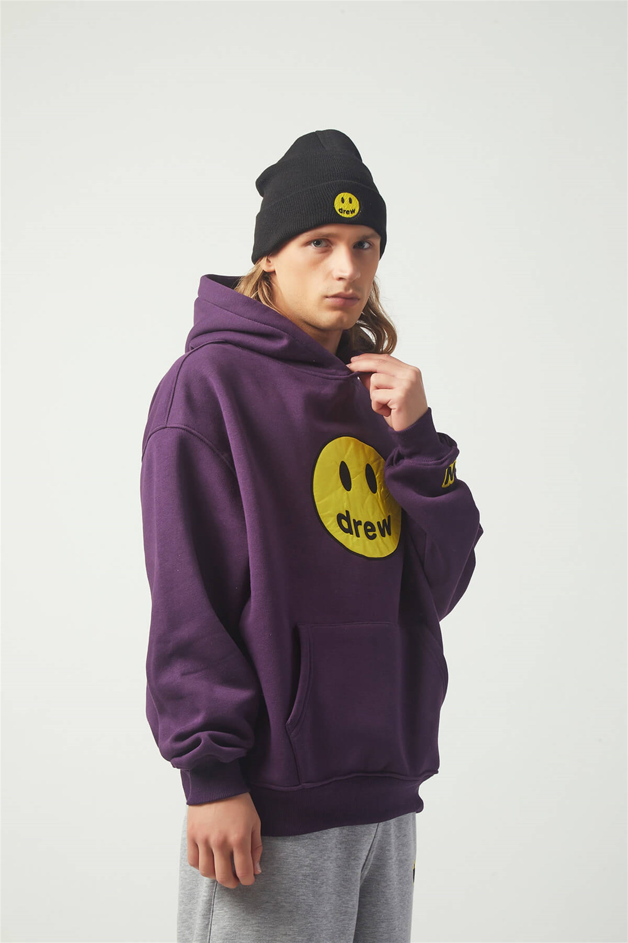Trendiz Drew Oversıze Sweatshirt Mor TR30006