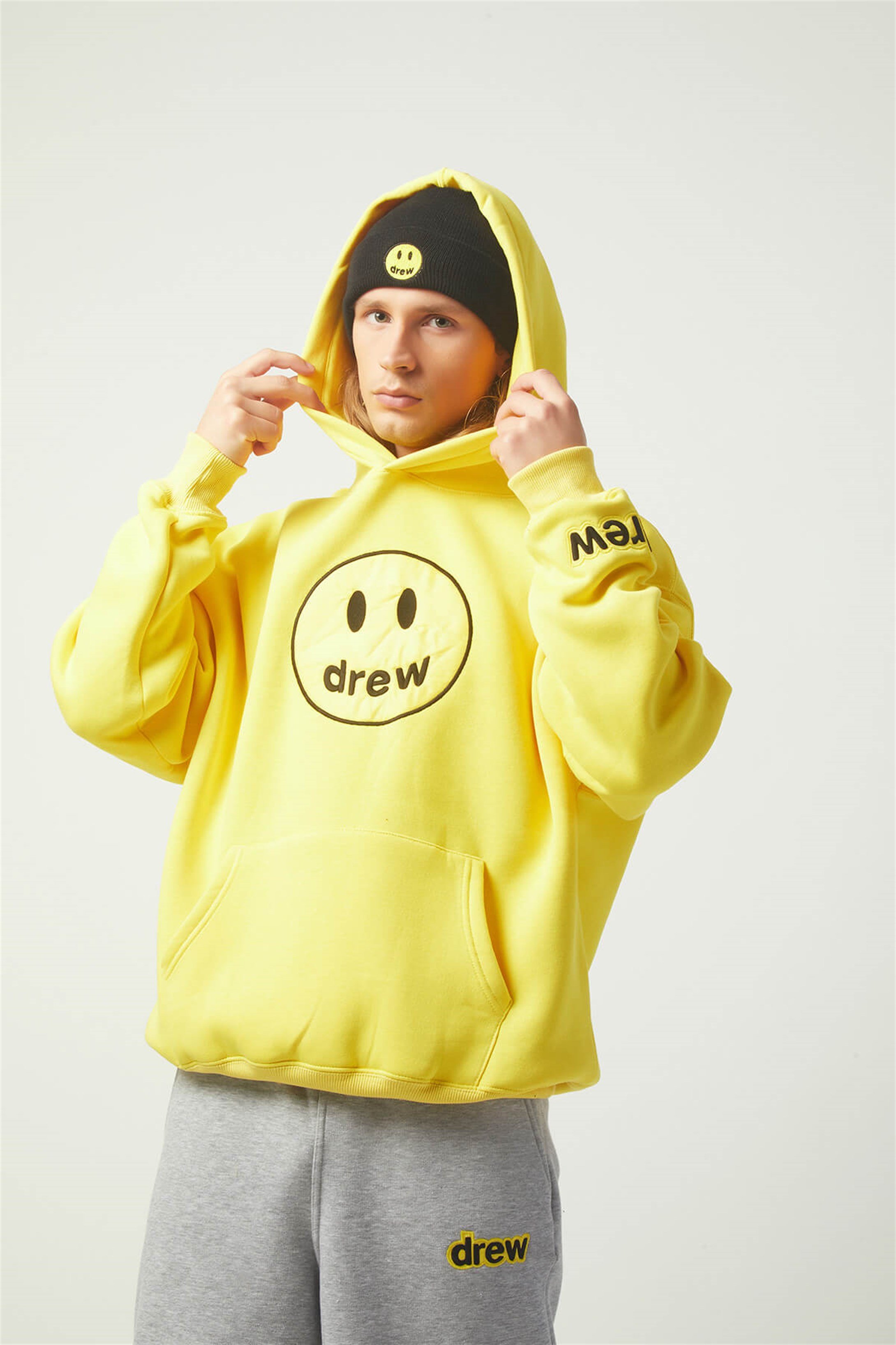 Trendiz Drew Oversıze Sweatshirt Sarı TR30005