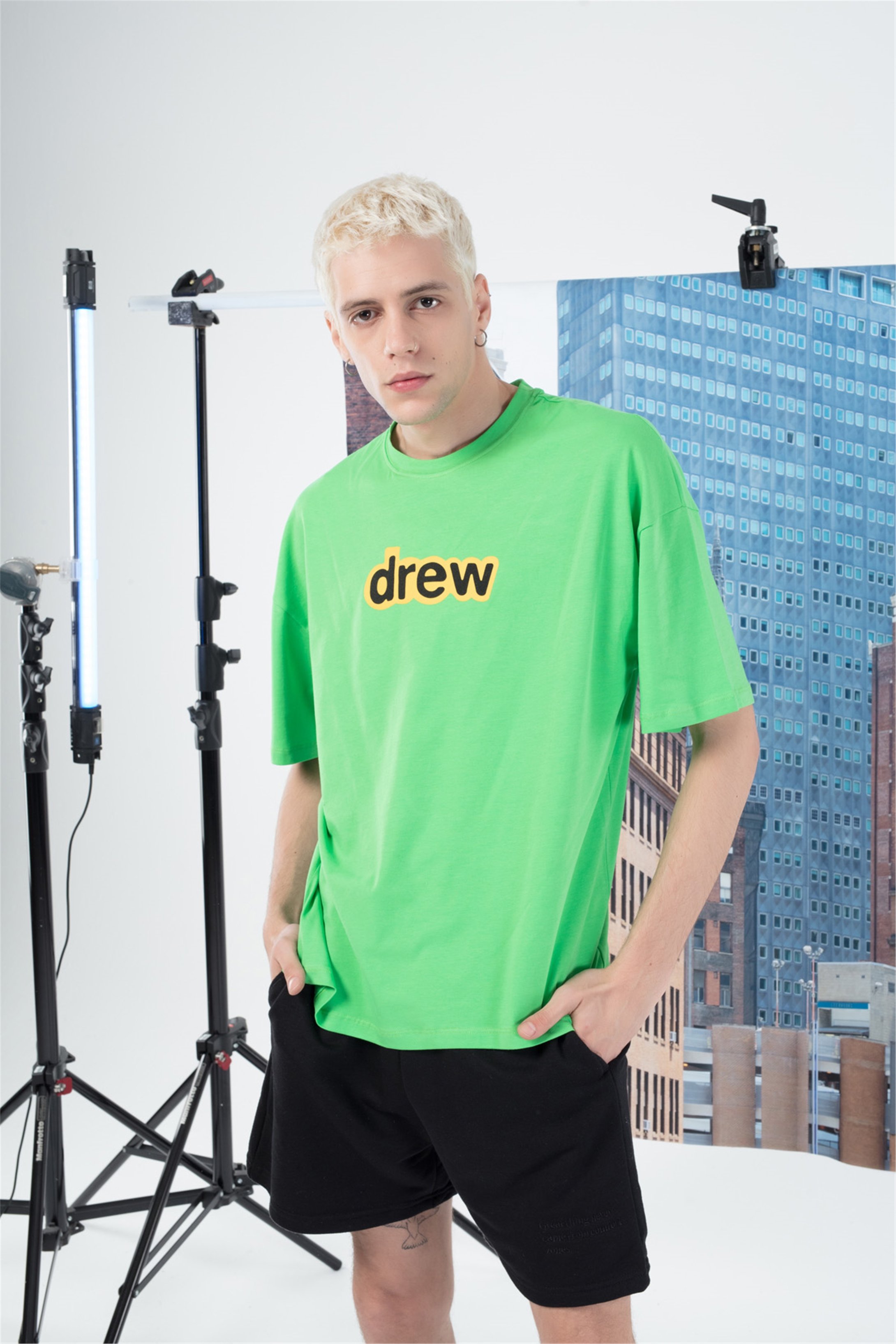 Trendiz Erkek Oversize Alt Üst Drew Takım Yesil