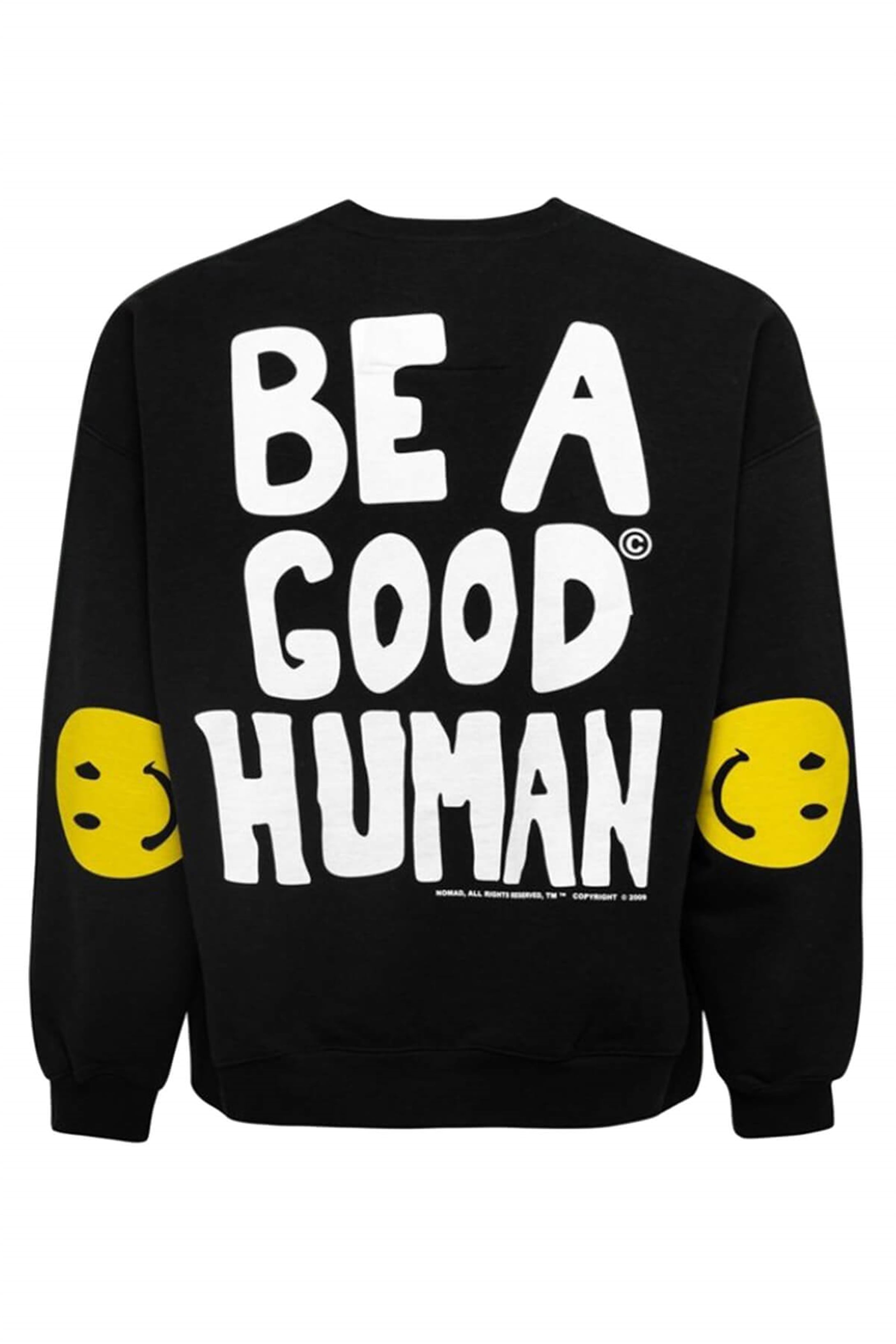 Trendiz Erkek Siyah BTS Be a Good Human Sweatshirt