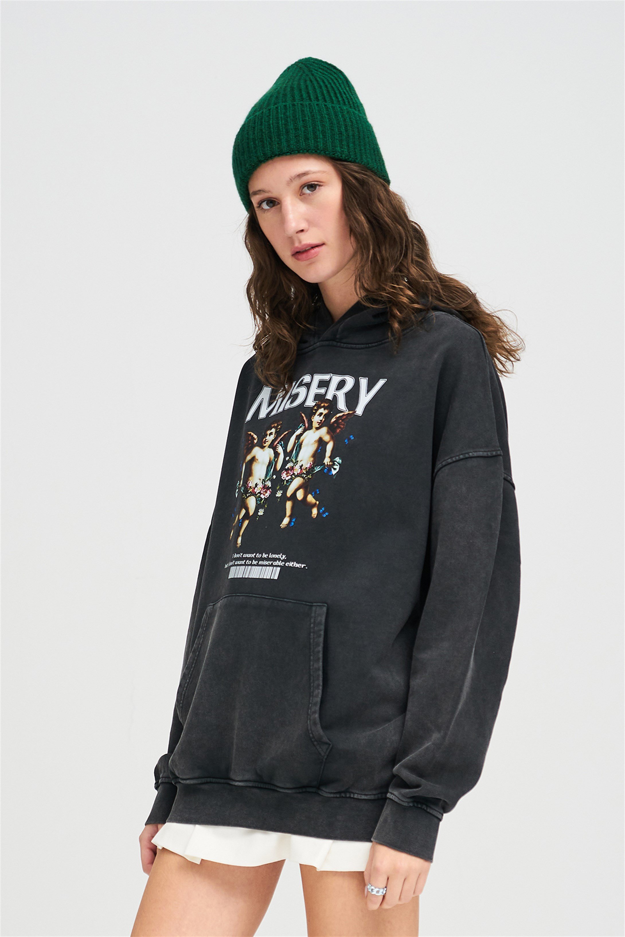 Trendiz Exclusive Misery Yıkamalı Sweatshirt