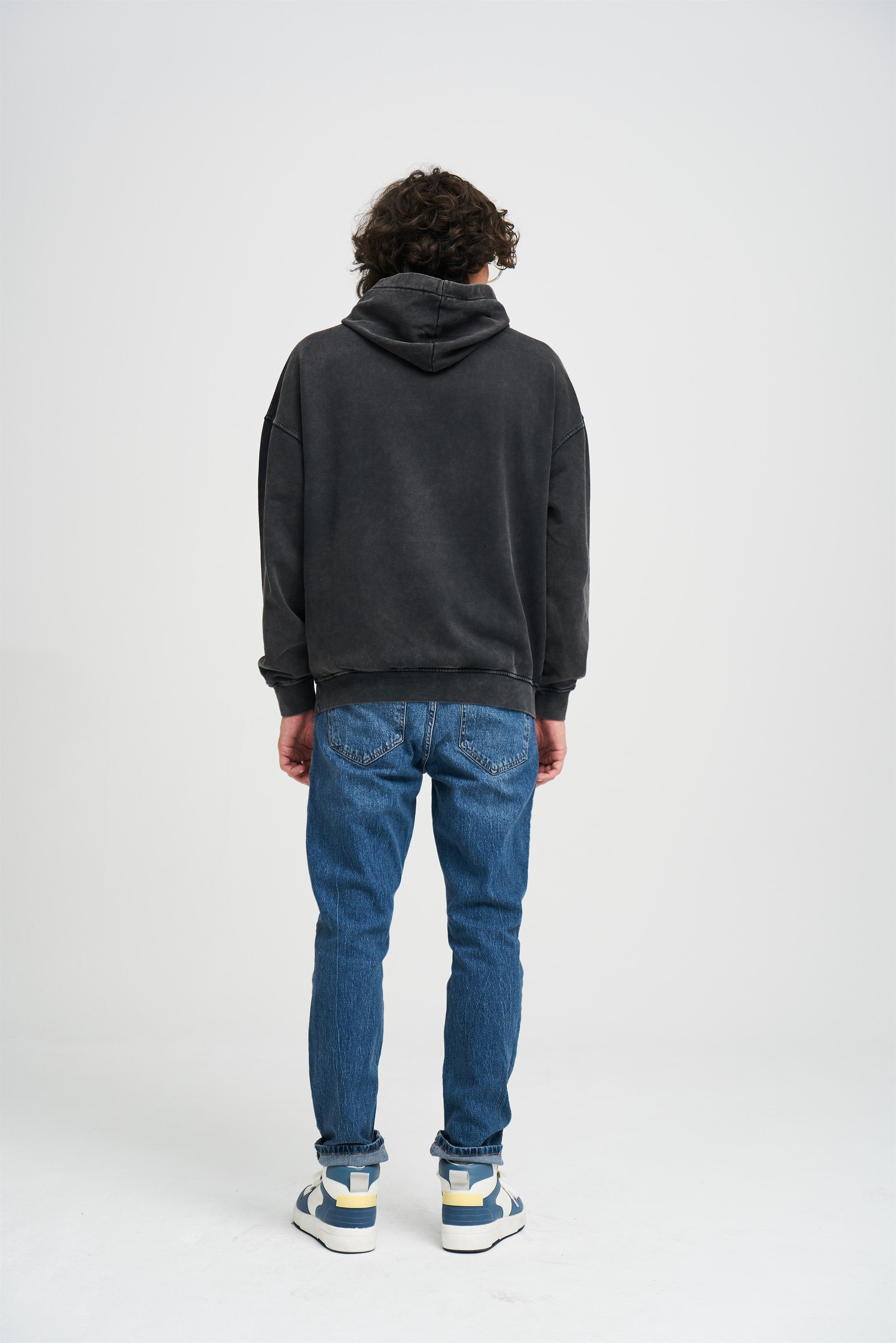 Trendiz Exclusive Moneyworks Yıkamalı Sweatshirt Antrasit